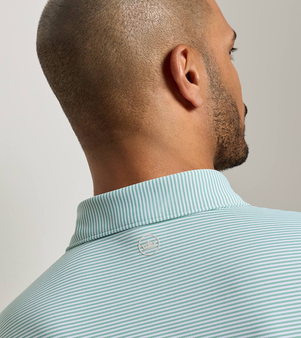 Candor Performance Mesh Polo in FRESH MINT - Alternate Image 3