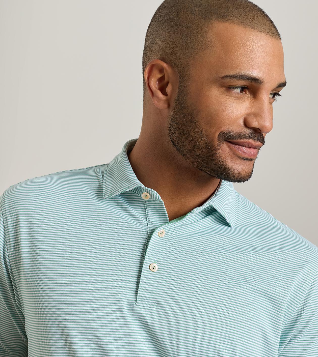 Candor Performance Mesh Polo in FRESH MINT - Alternate Image 4