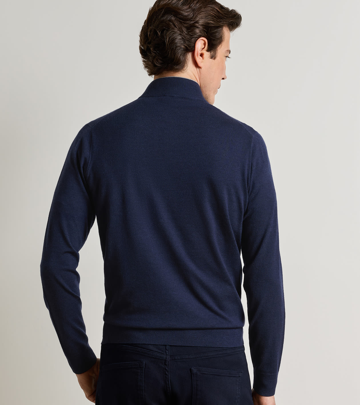 Excursionist Flex Quarter-Zip Sweater in Navy - Alternate Image 2
