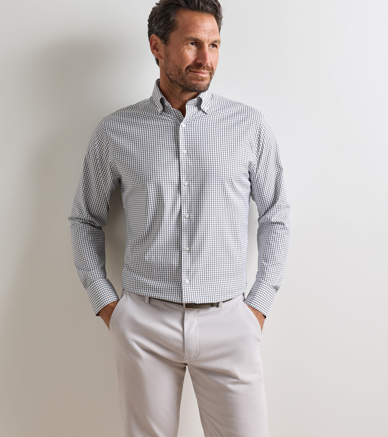 Hanford Performance Twill Shirt in Black - Alternate Image 1