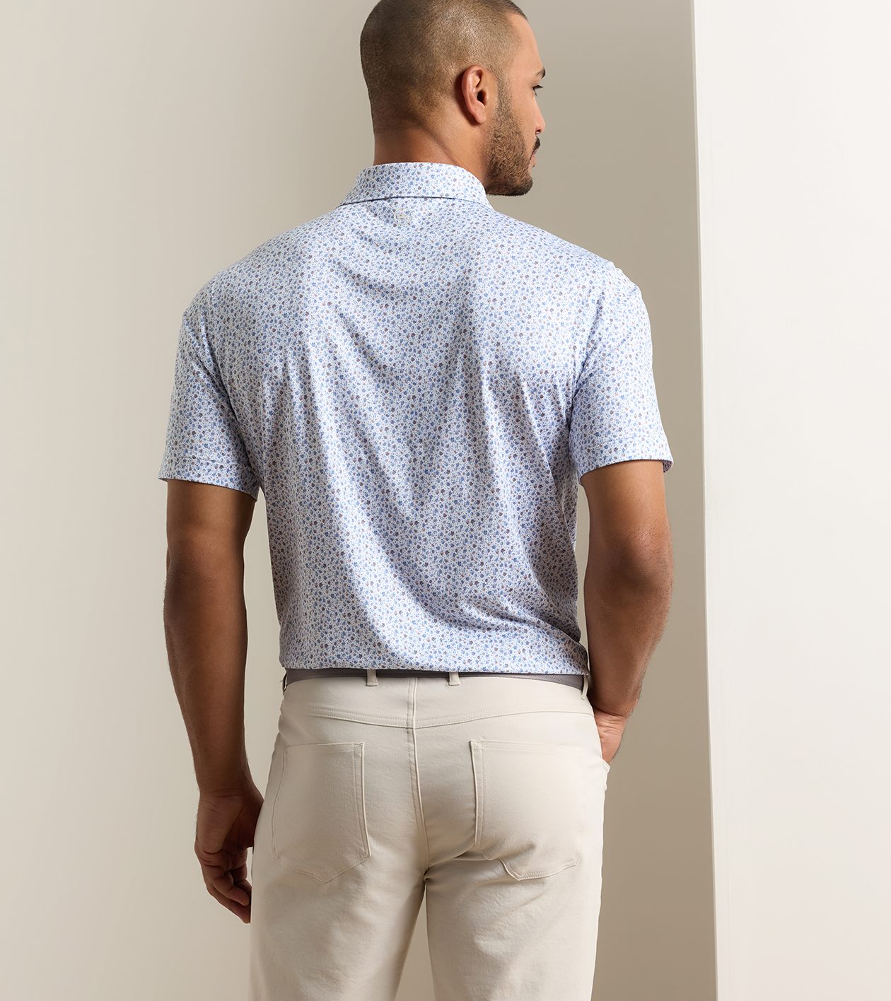 Ranch Water Performance Jersey Polo in White - Alternate Image 2