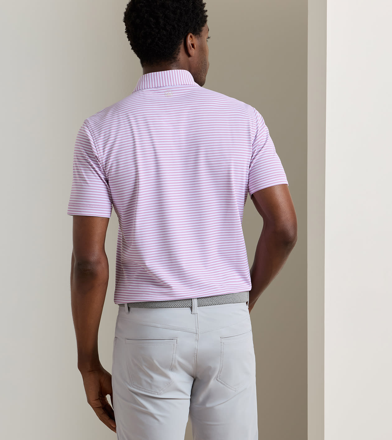 Verse Performance Mesh Polo in SOFT ORCHID - Alternate Image 2