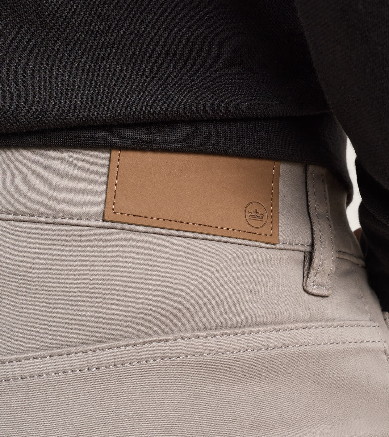 Signature Sateen Five-Pocket Pant in Gale Grey - Alternate Image 3