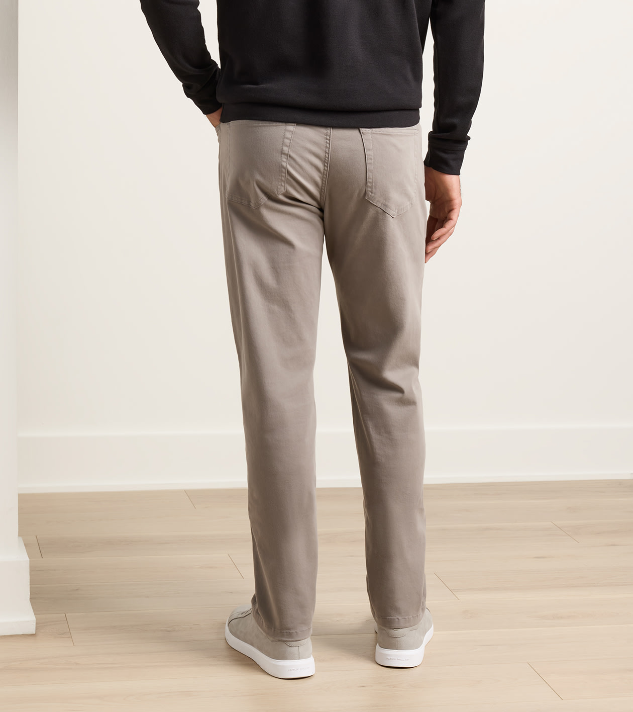 Signature Sateen Five-Pocket Pant in Gale Grey - Alternate Image 2