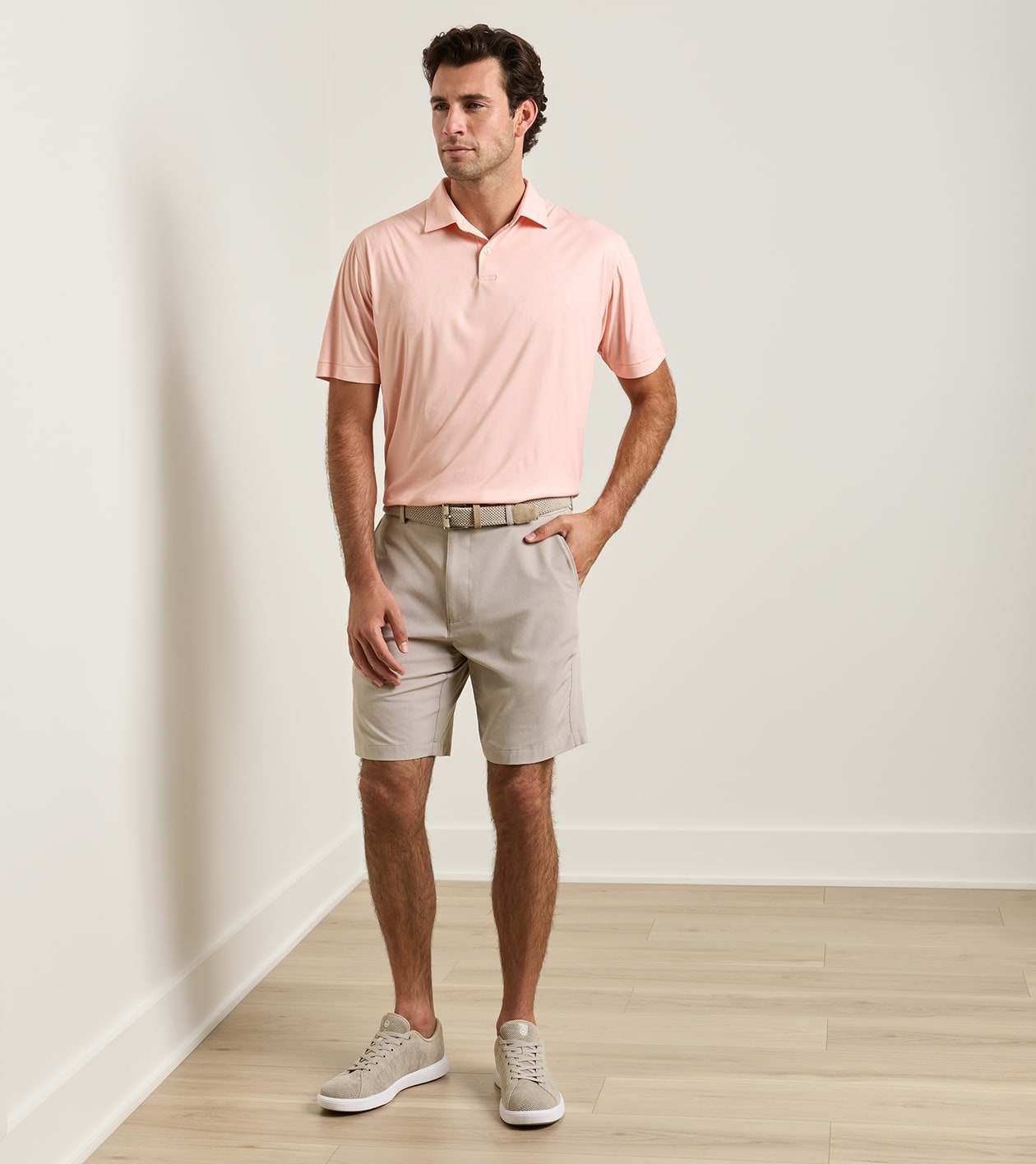 Featherweight Performance Short in Khaki - Alternate Image 1