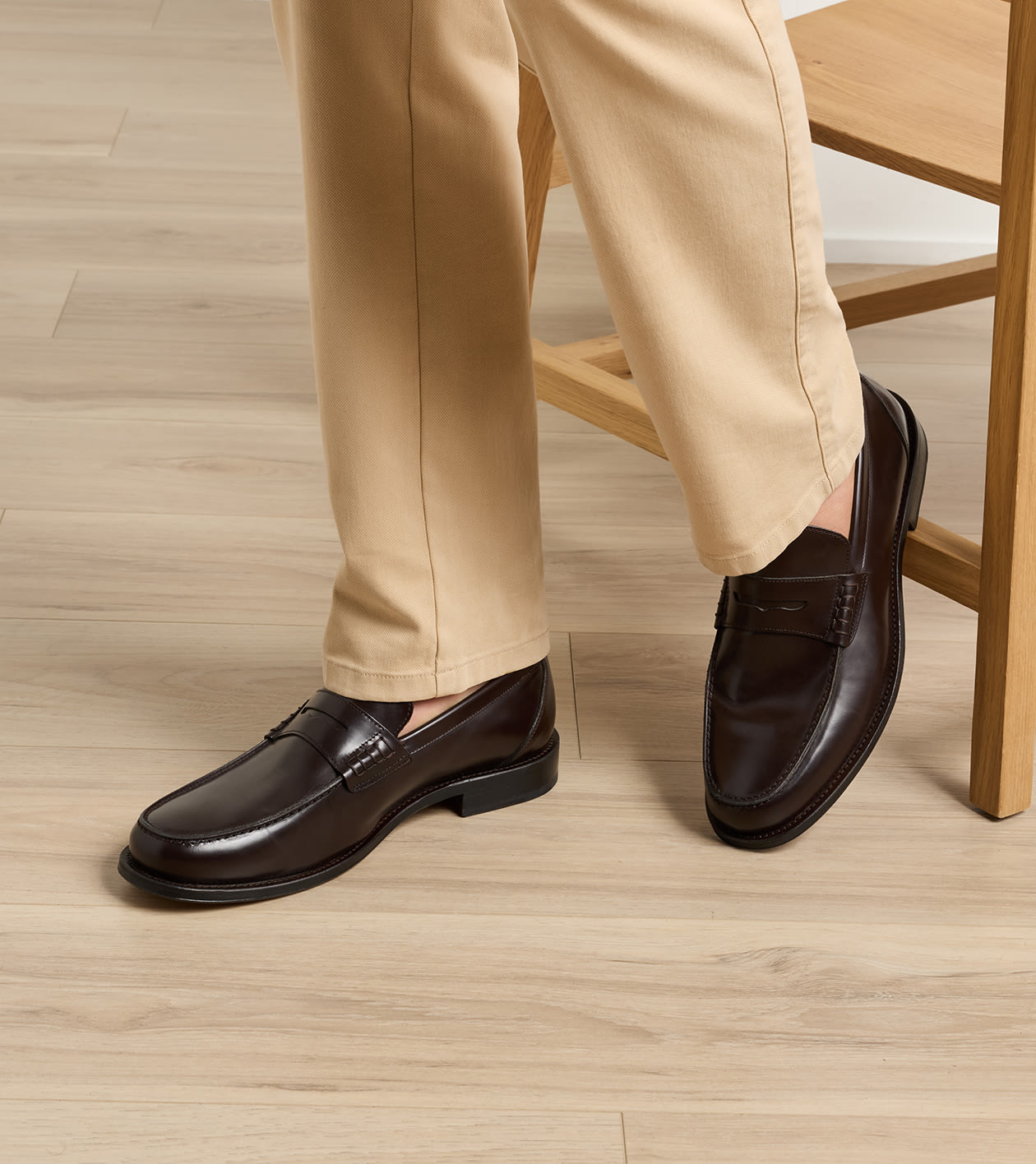 Americana Penny Loafer in Chocolate - Alternate Image 1