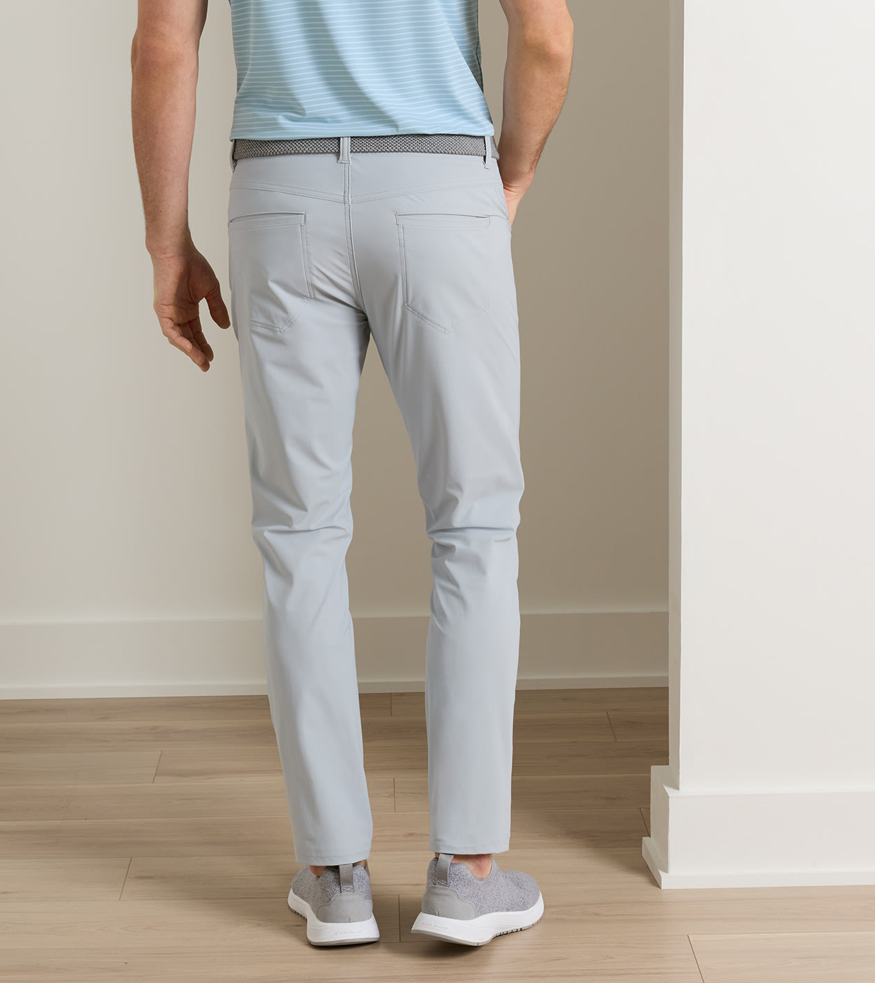 Bingham Performance Five-Pocket Trouser in British Grey - Alternate Image 2