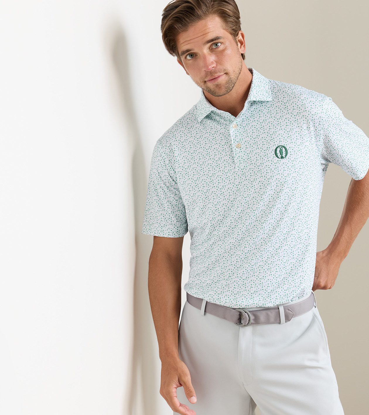 The Open Cheers Performance Jersey Polo in White - Alternate Image 1