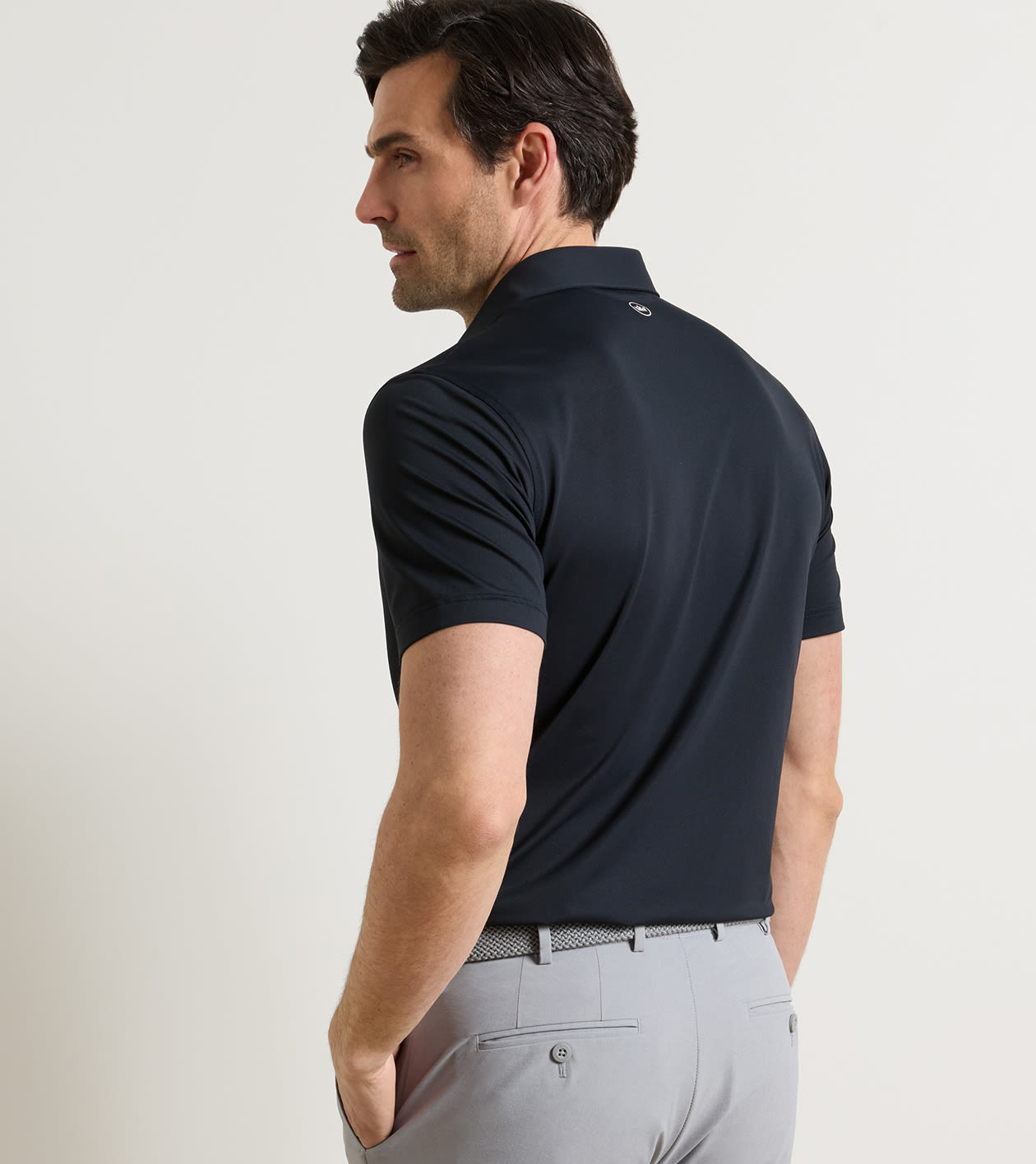 Soul Performance Mesh Polo in Black - Alternate Image 2