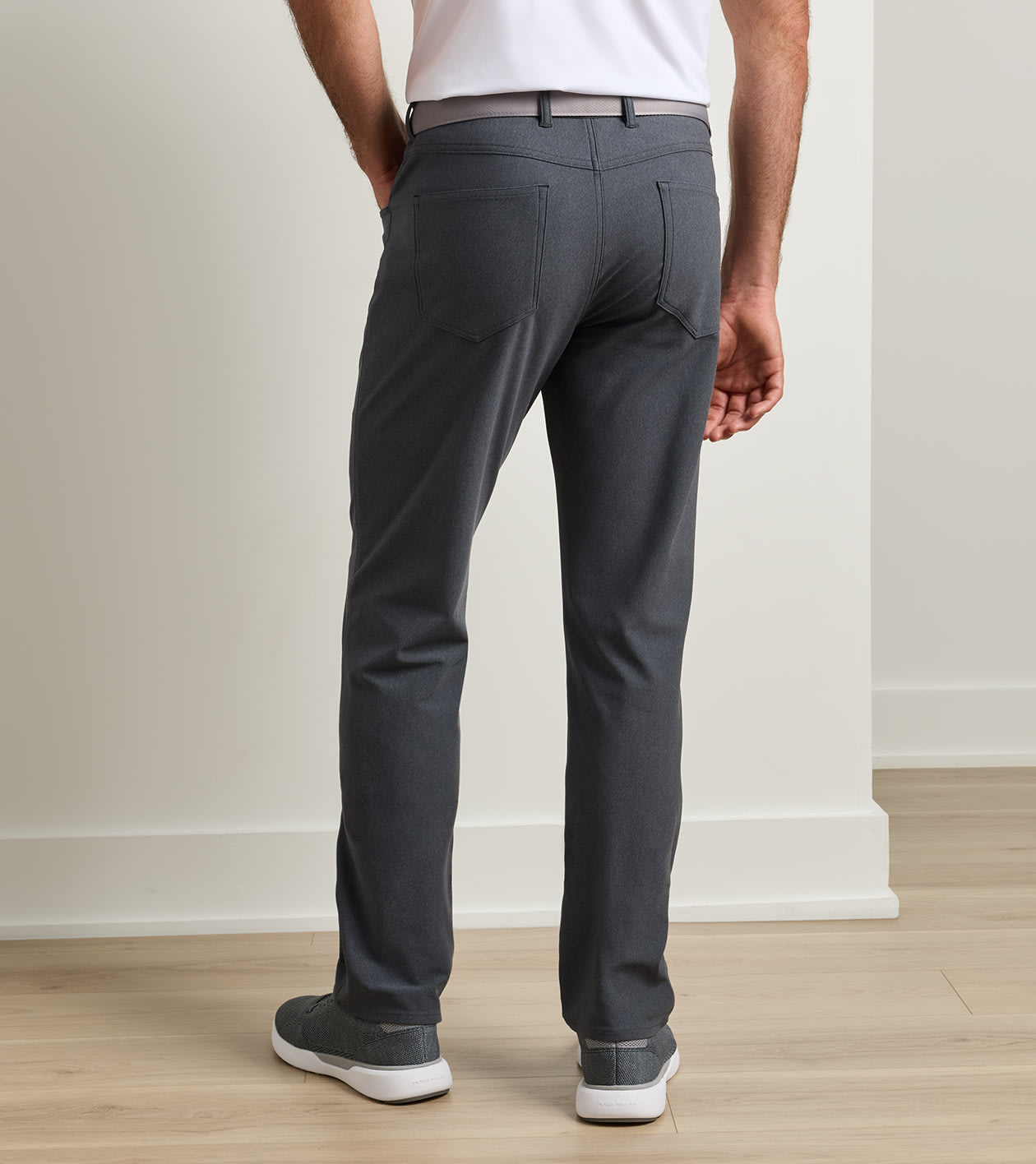 Brevard Performance Flannel Five-Pocket Pant in IRIDIUM - Alternate Image 2