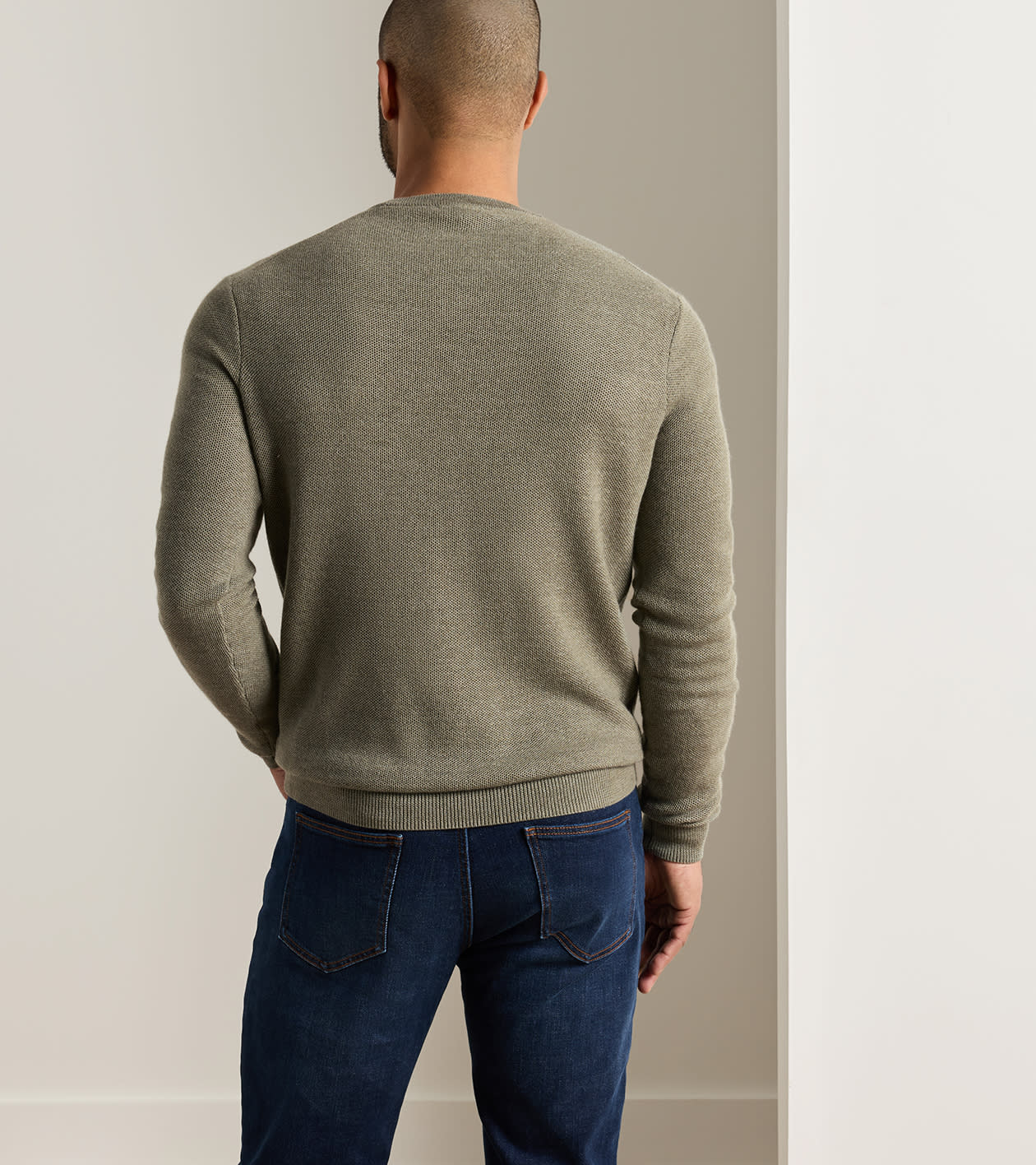 Autumn Crest Honeycomb Crewneck Jumper - Alternate Image 2