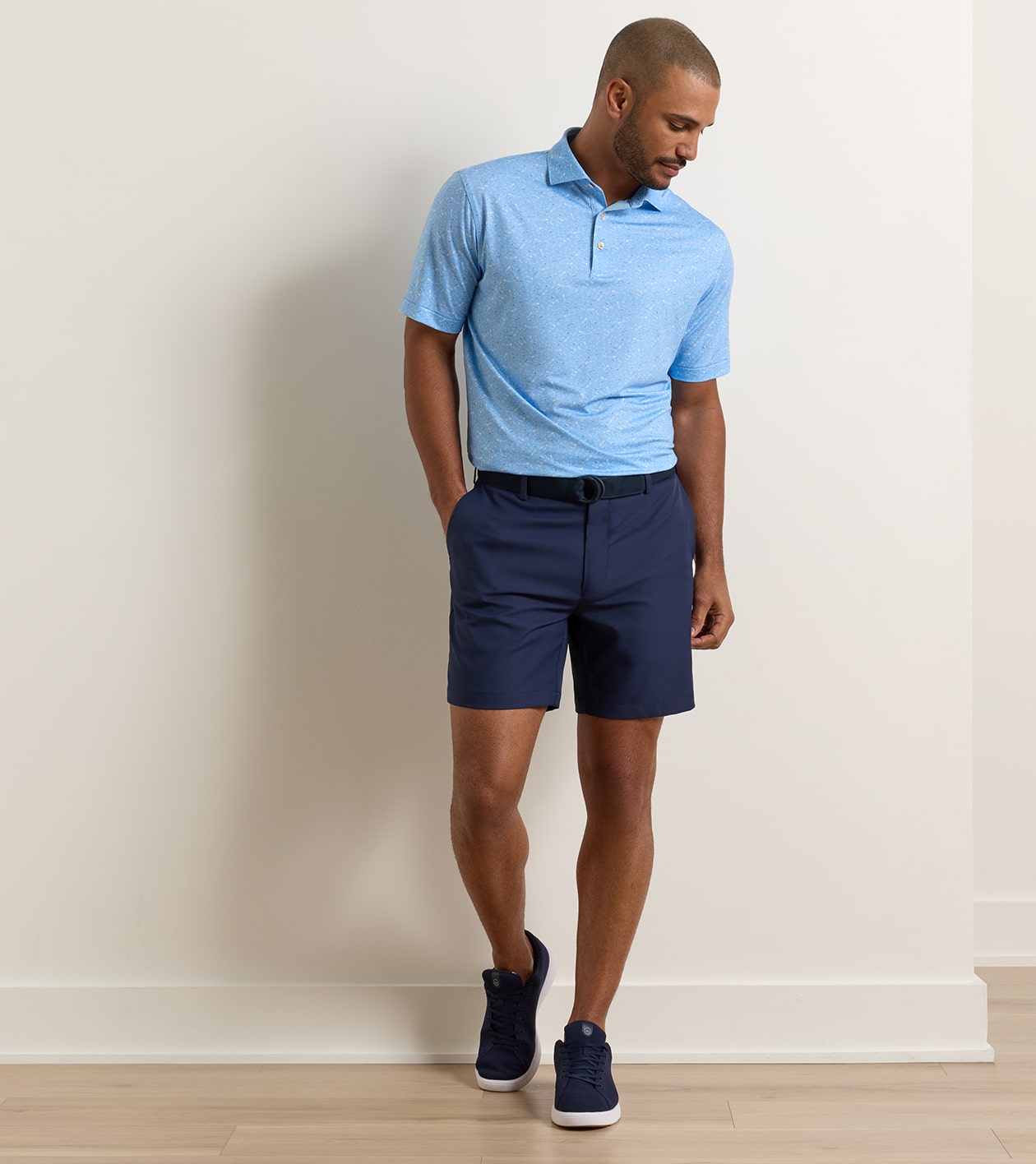 Salem Performance Short in Navy - Alternate Image 1