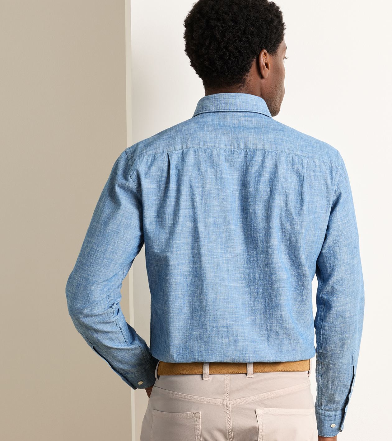 Japanese Selvedge Shirt in Light Chambray - Alternate Image 2