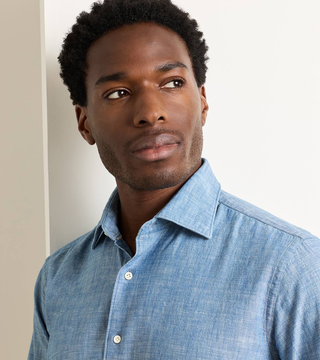 Japanese Selvedge Shirt in Light Chambray - Alternate Image 3