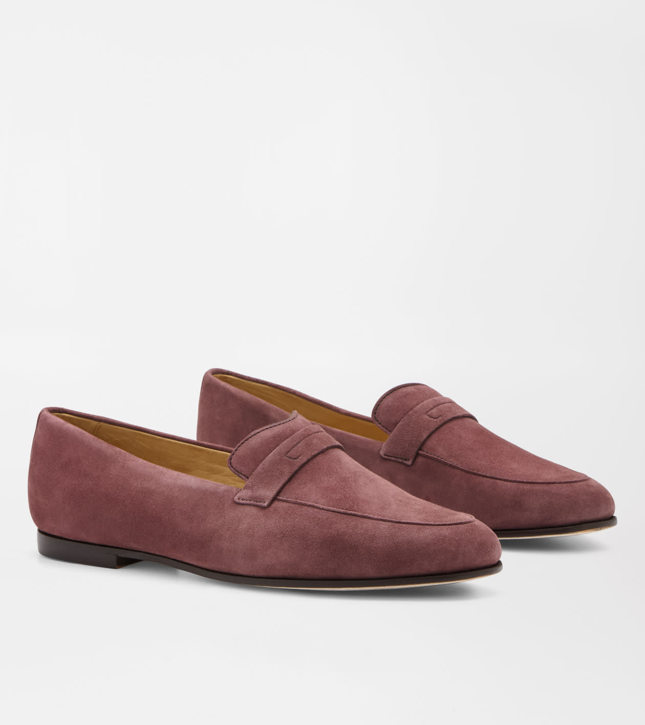 Amble Suede Penny Loafer in OX BLOOD - Alternate Image 3