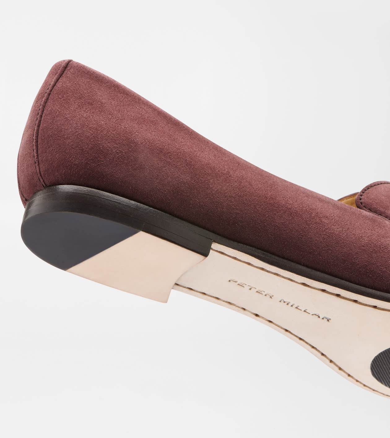 Amble Suede Penny Loafer in OX BLOOD - Alternate Image 6