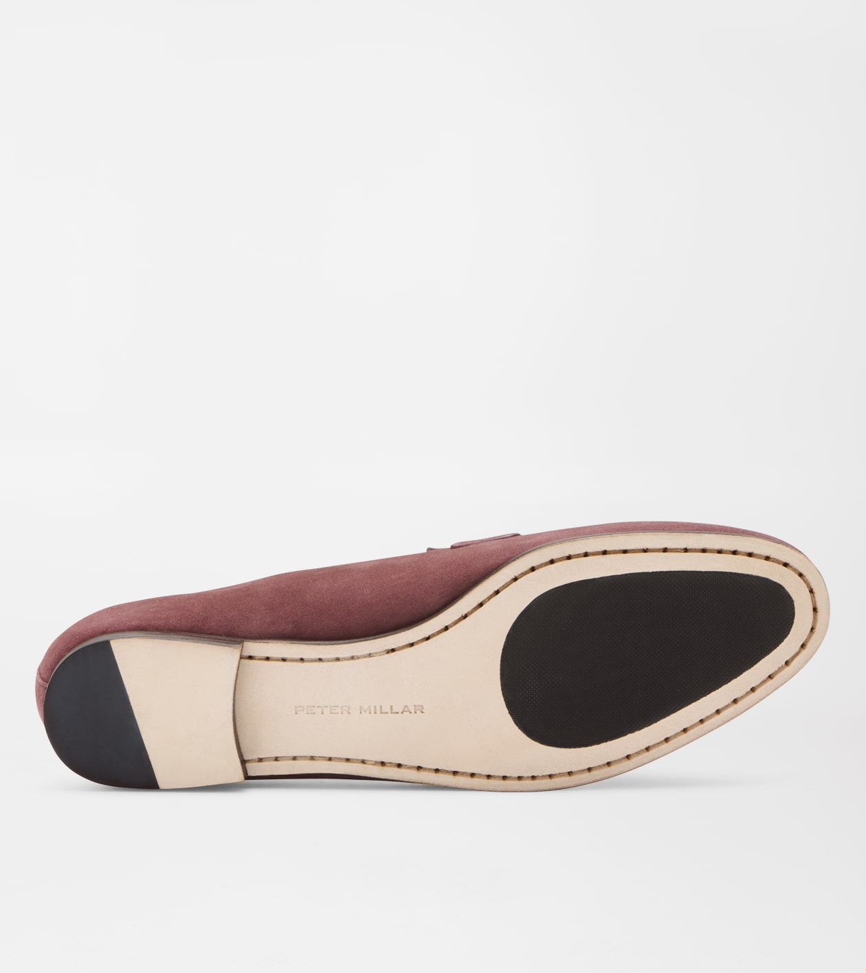 Amble Suede Penny Loafer in OX BLOOD - Alternate Image 7