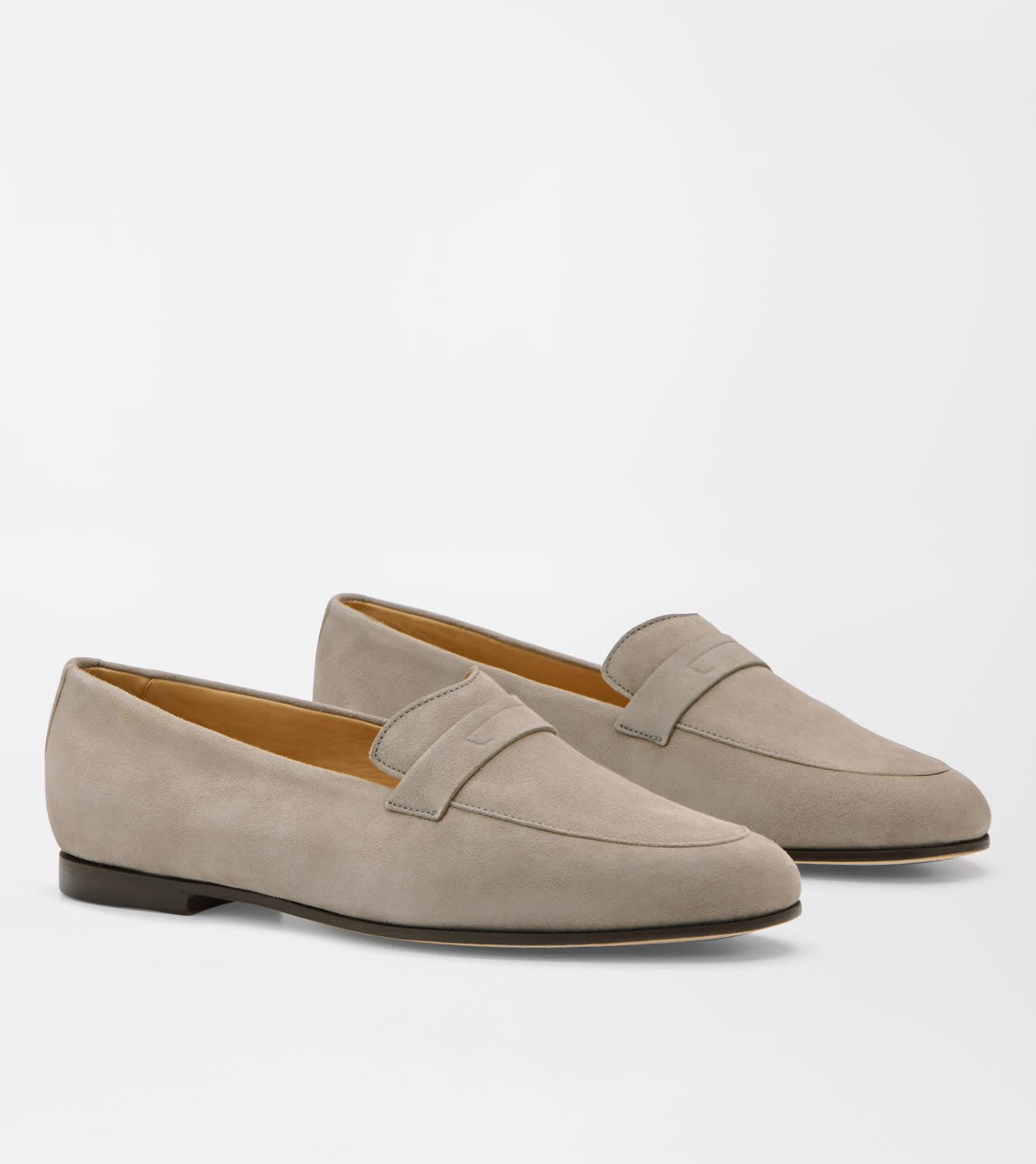 Amble Suede Penny Loafer in Taupe - Alternate Image 3