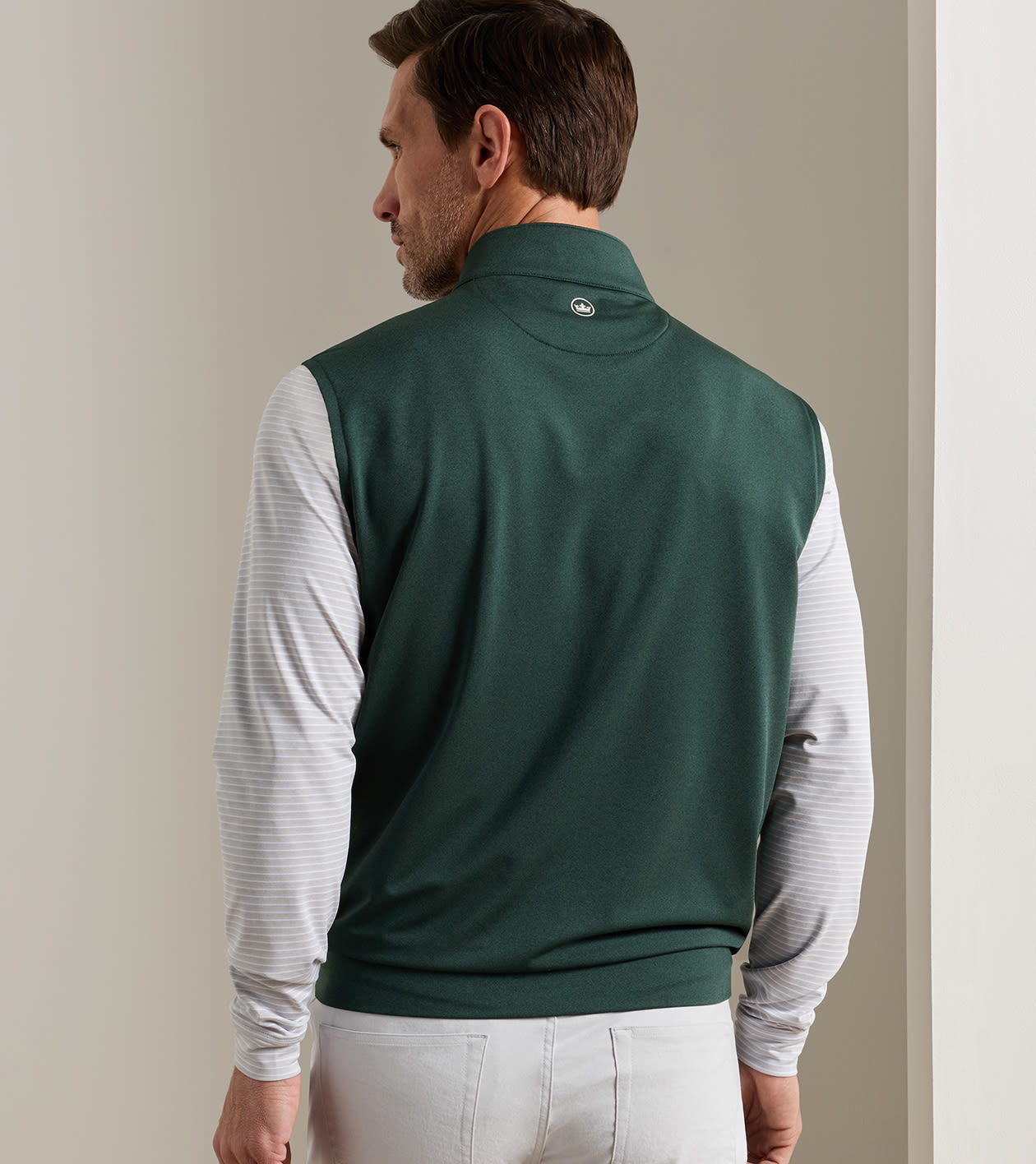 Galway Melange Performance Quarter-Zip Vest in PINE BROOK - Alternate Image 2