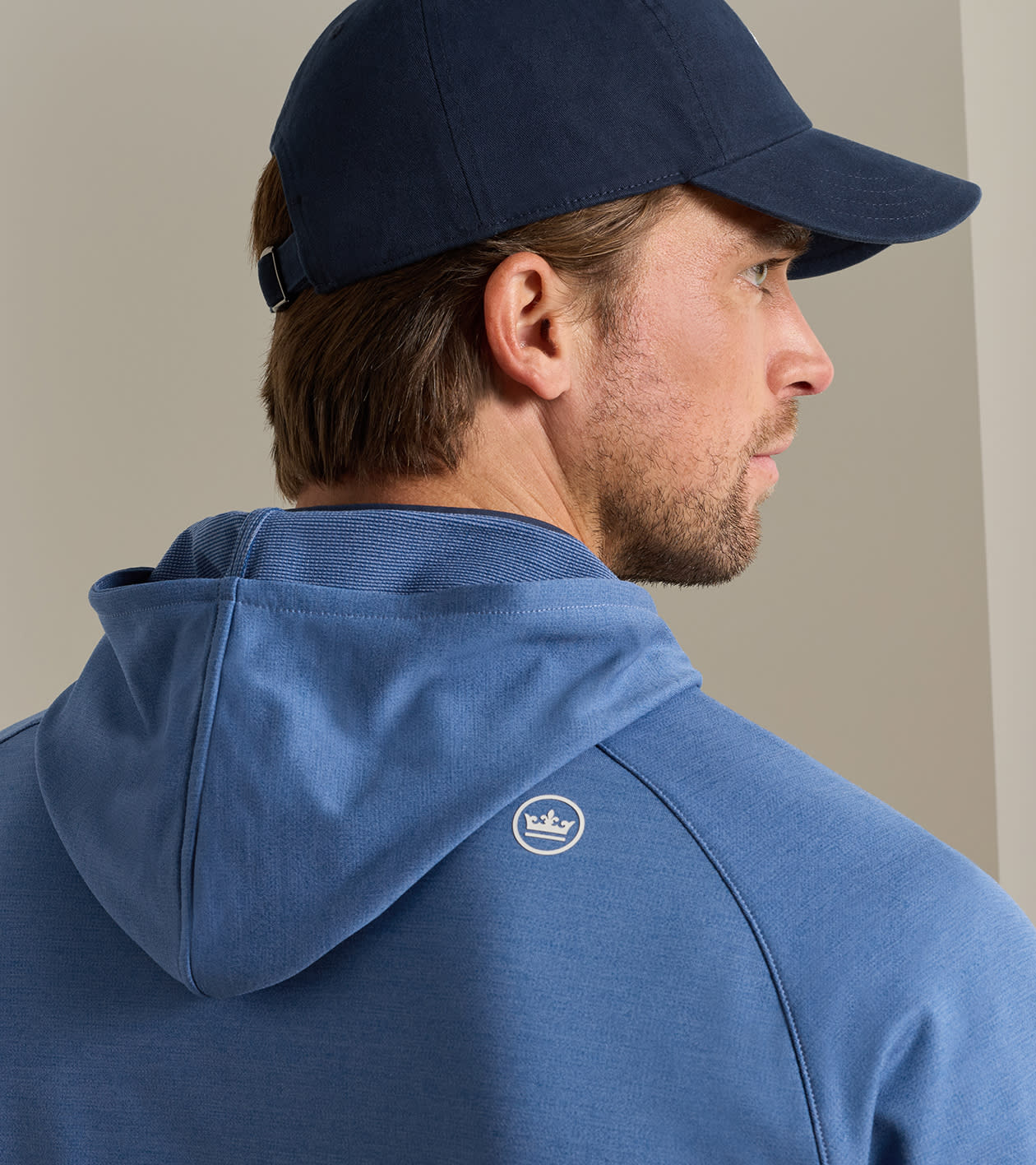 Pine Performance Hoodie in Sport Navy - Alternate Image 3
