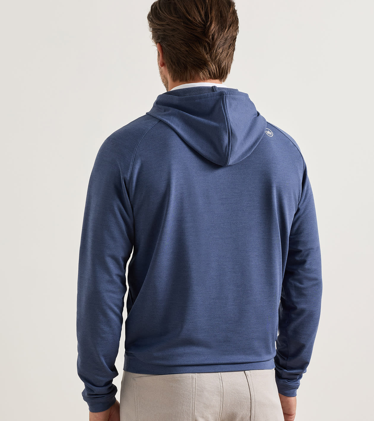 Pine Quarter-Zip Performance Hoodie in Navy - Alternate Image 2