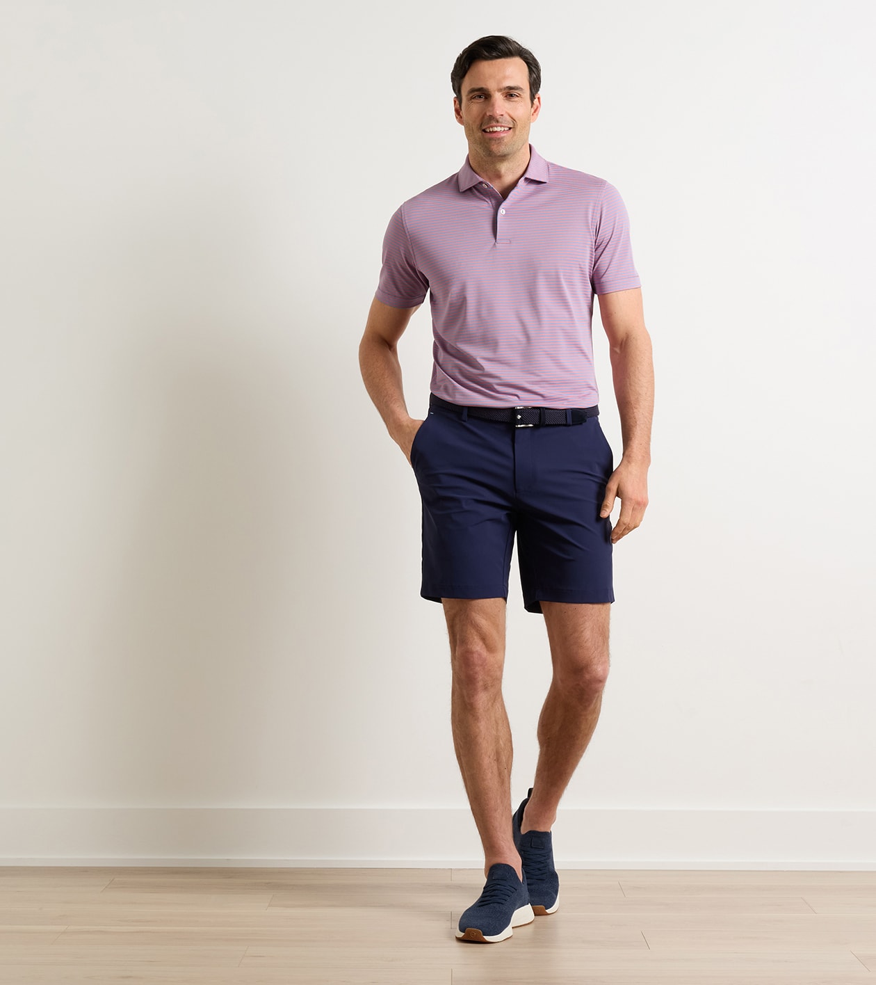 Bingham Performance Short in Navy - Alternate Image 1