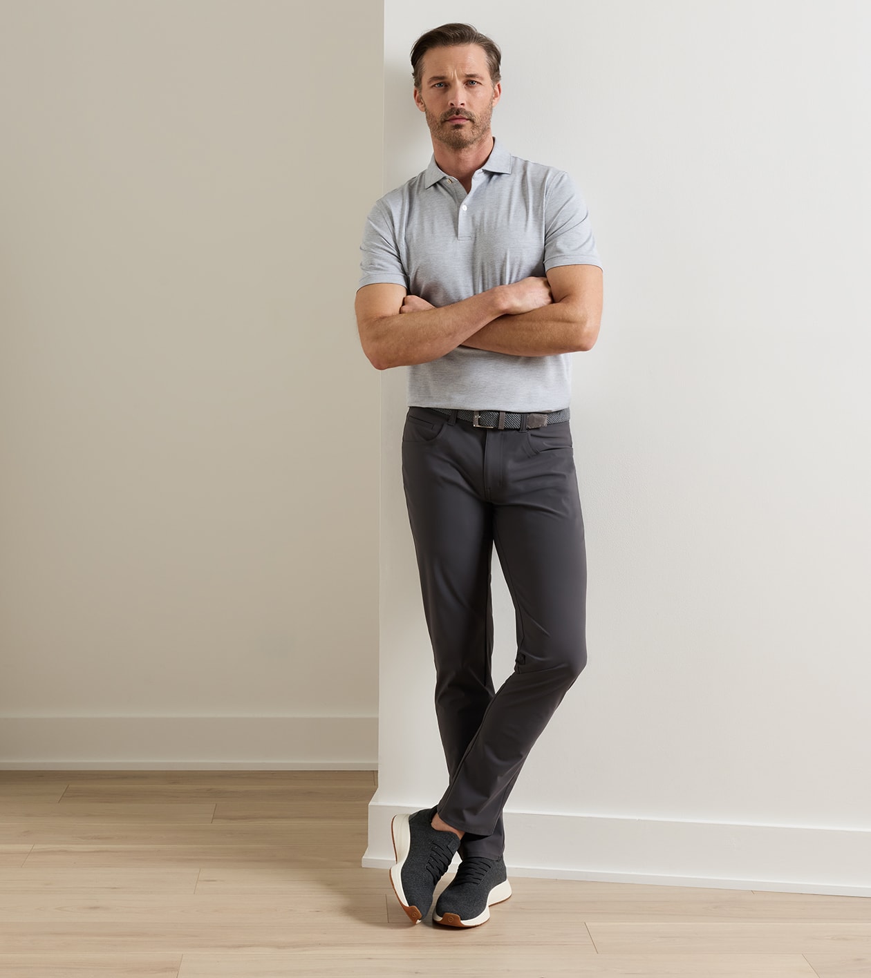 Bingham Performance Five-Pocket Trouser in IRIDIUM - Alternate Image 1