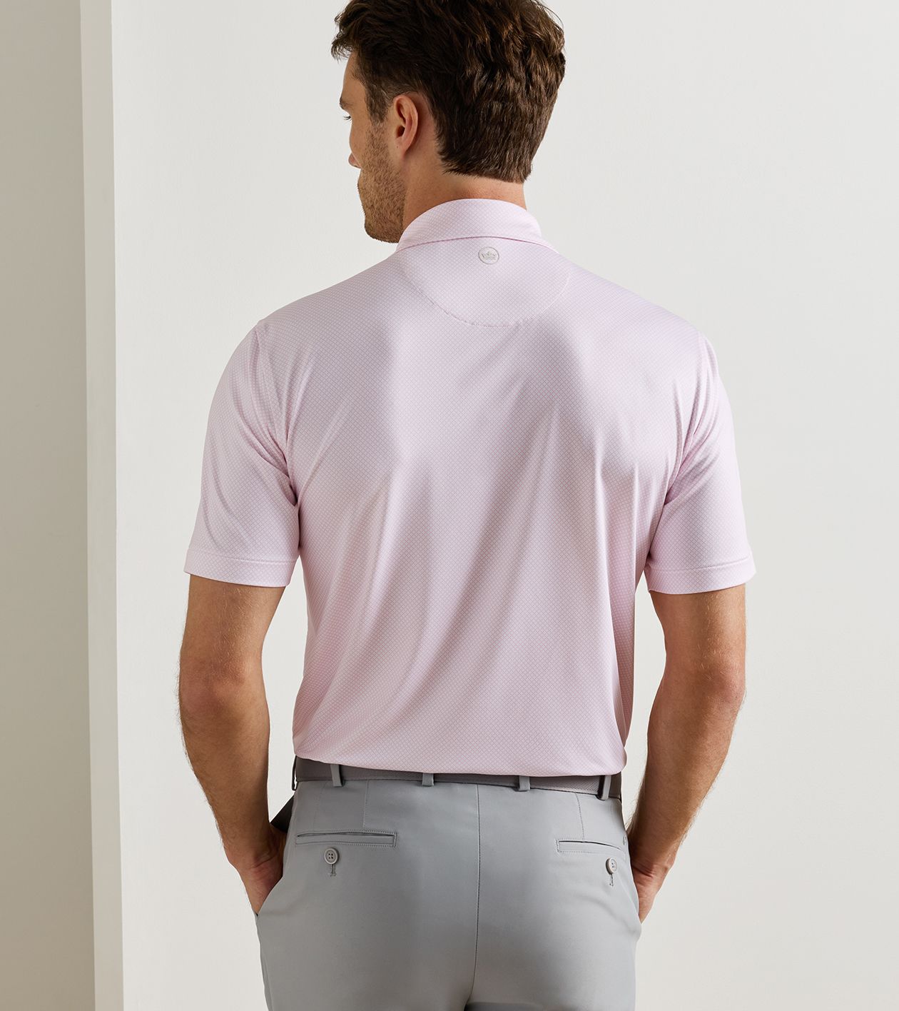 Fulton Performance Jersey Polo in White - Alternate Image 2