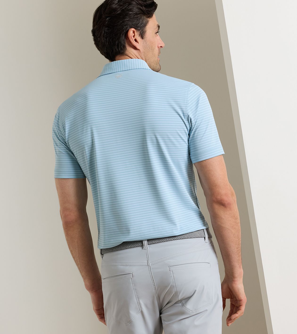 Keynote Performance Jersey Polo in SEAFLOWER - Alternate Image 2