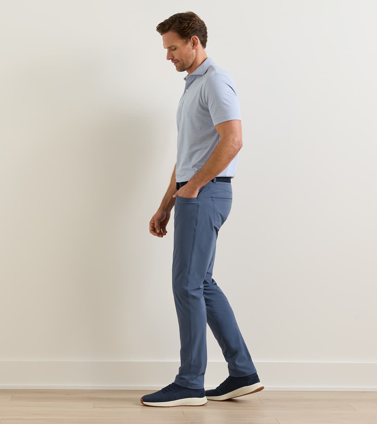 Bingham Performance Five-Pocket Pant in CADET - Alternate Image 1