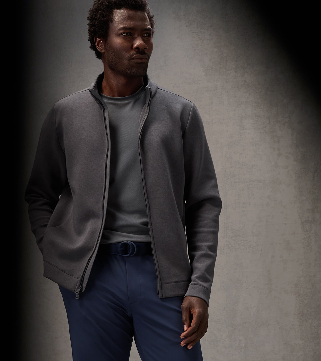 Pursuit Knit Full-Zip in CITYSCAPE - Alternate Image 5