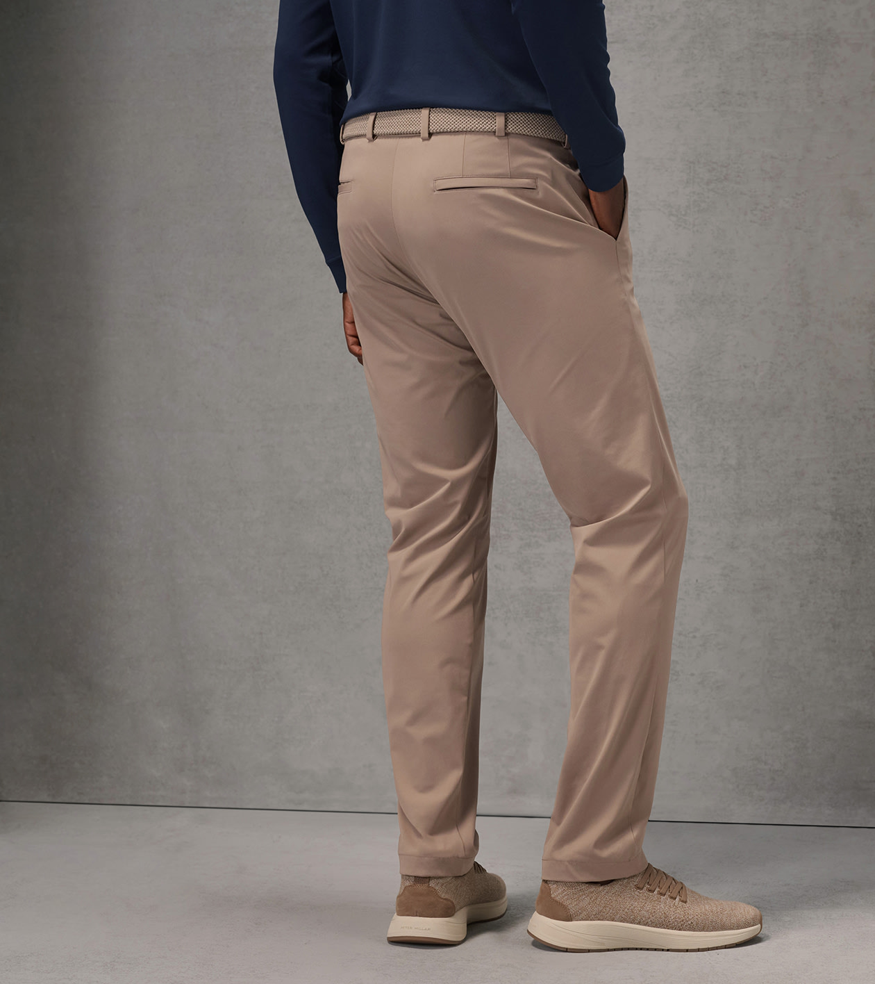 Pursuit Performance Flat-Front Trouser in BISCOTTI - Alternate Image 2