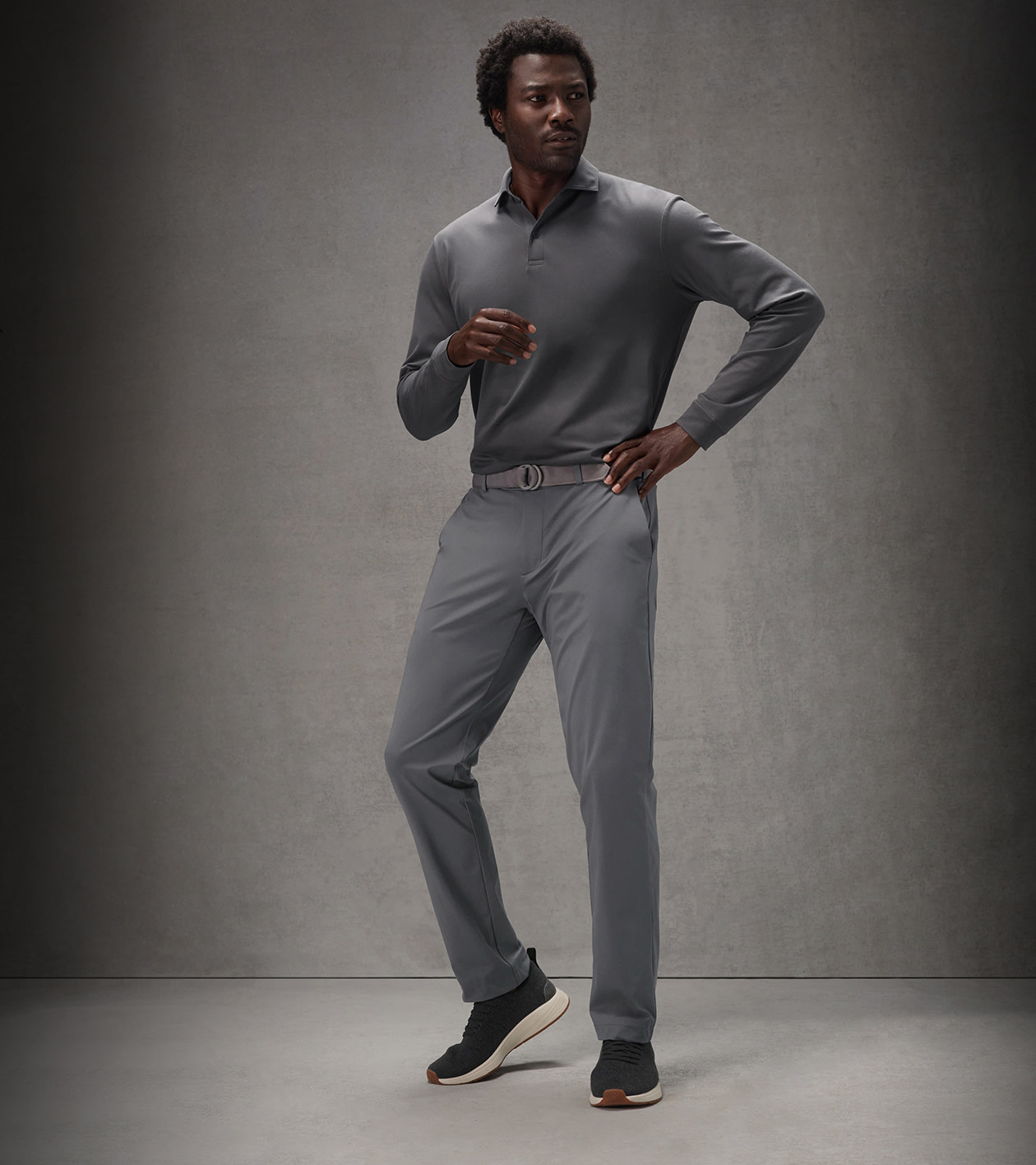 Pursuit Performance Flat-Front Trouser in CITYSCAPE - Alternate Image 1