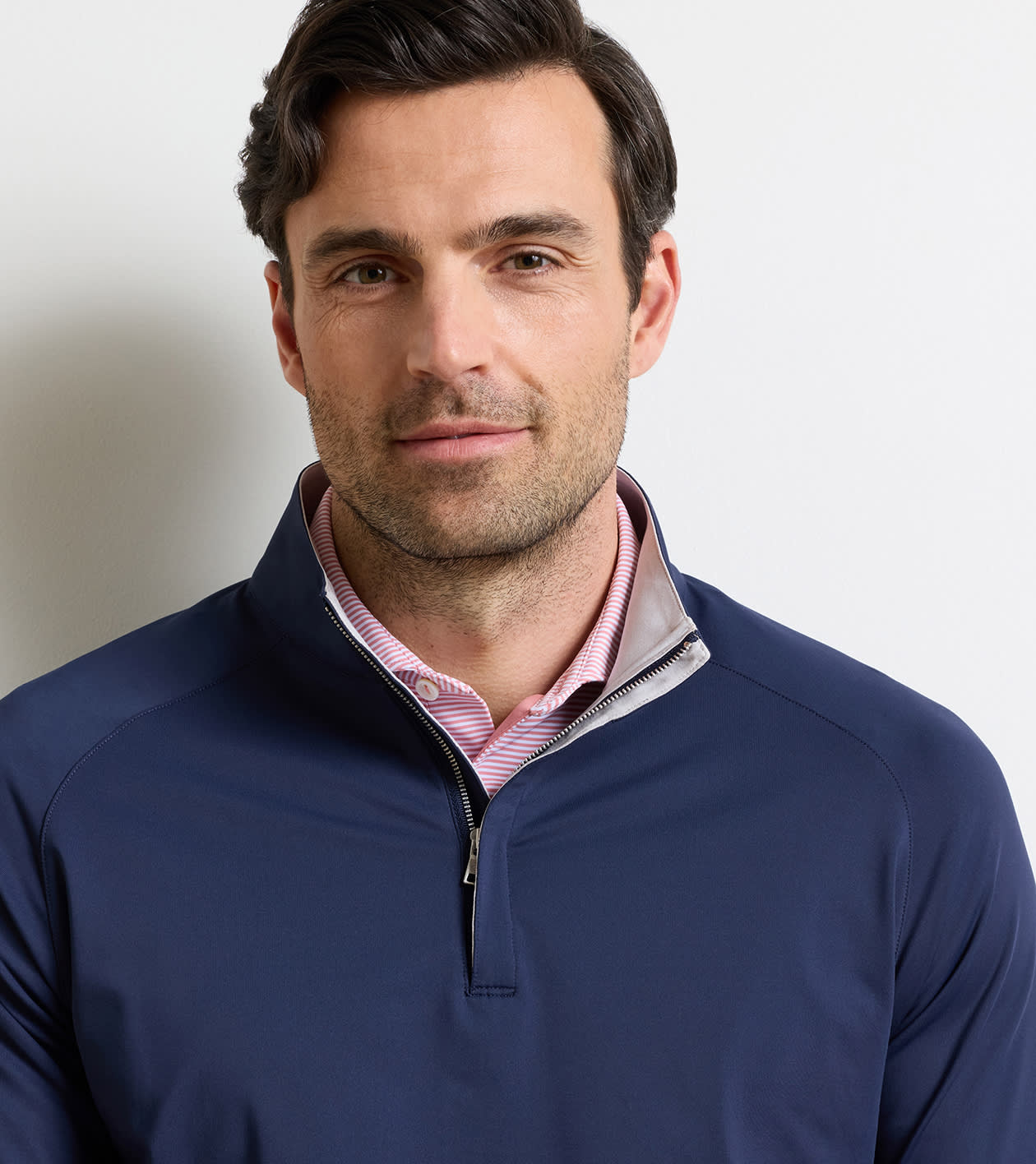 Stealth Performance Quarter-Zip in Navy - Alternate Image 4