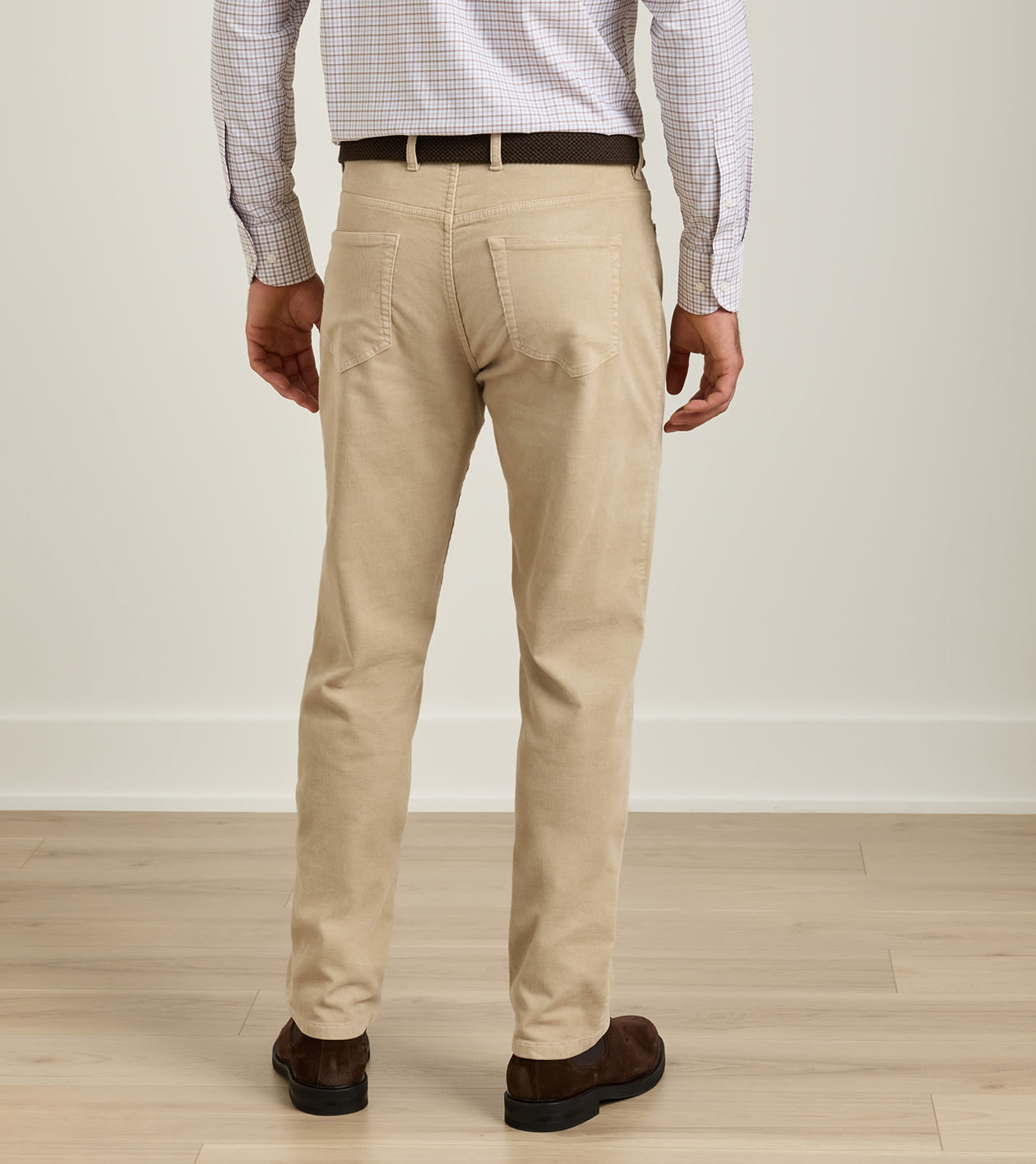 Classic Comfort Corduroy Five Pocket Pant in Stone - Alternate Image 2
