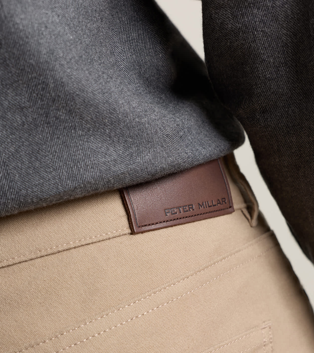 Manor Moleskin Five-Pocket Pant in Khaki - Alternate Image 3