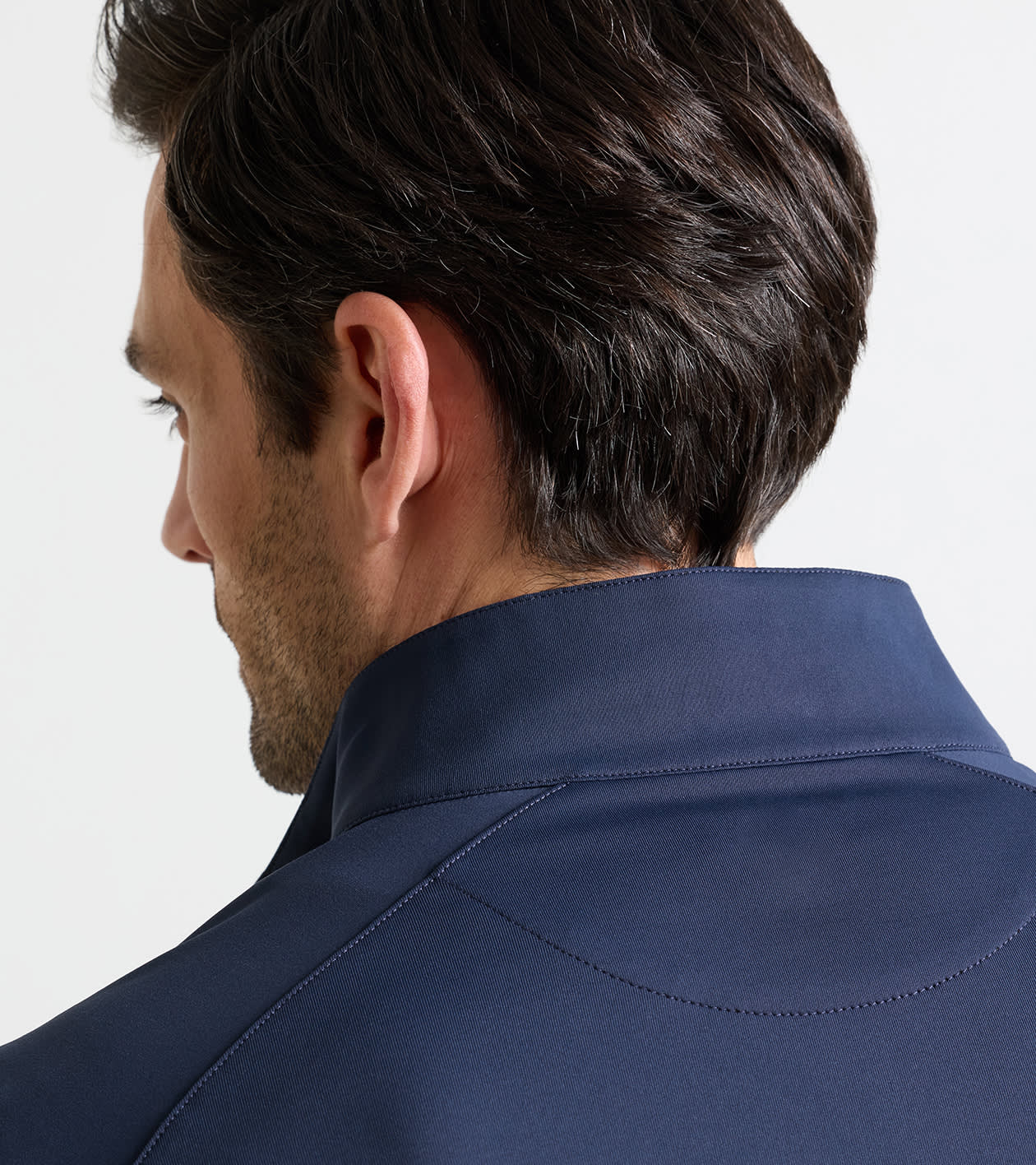 Stealth Performance Quarter-Zip in Navy - Alternate Image 3