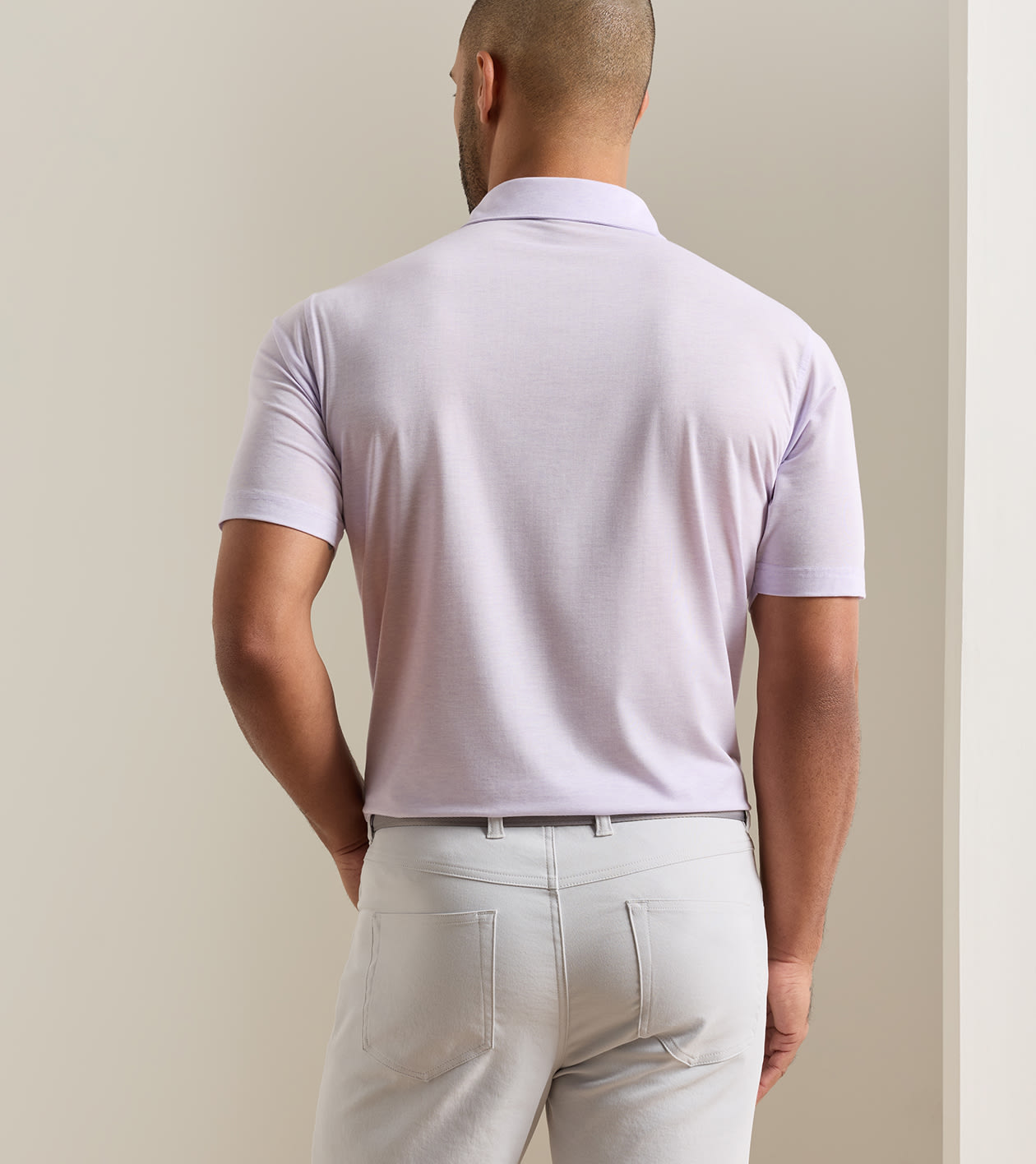 ETC Performance Jersey Polo in GARDEN VIOLET - Alternate Image 2