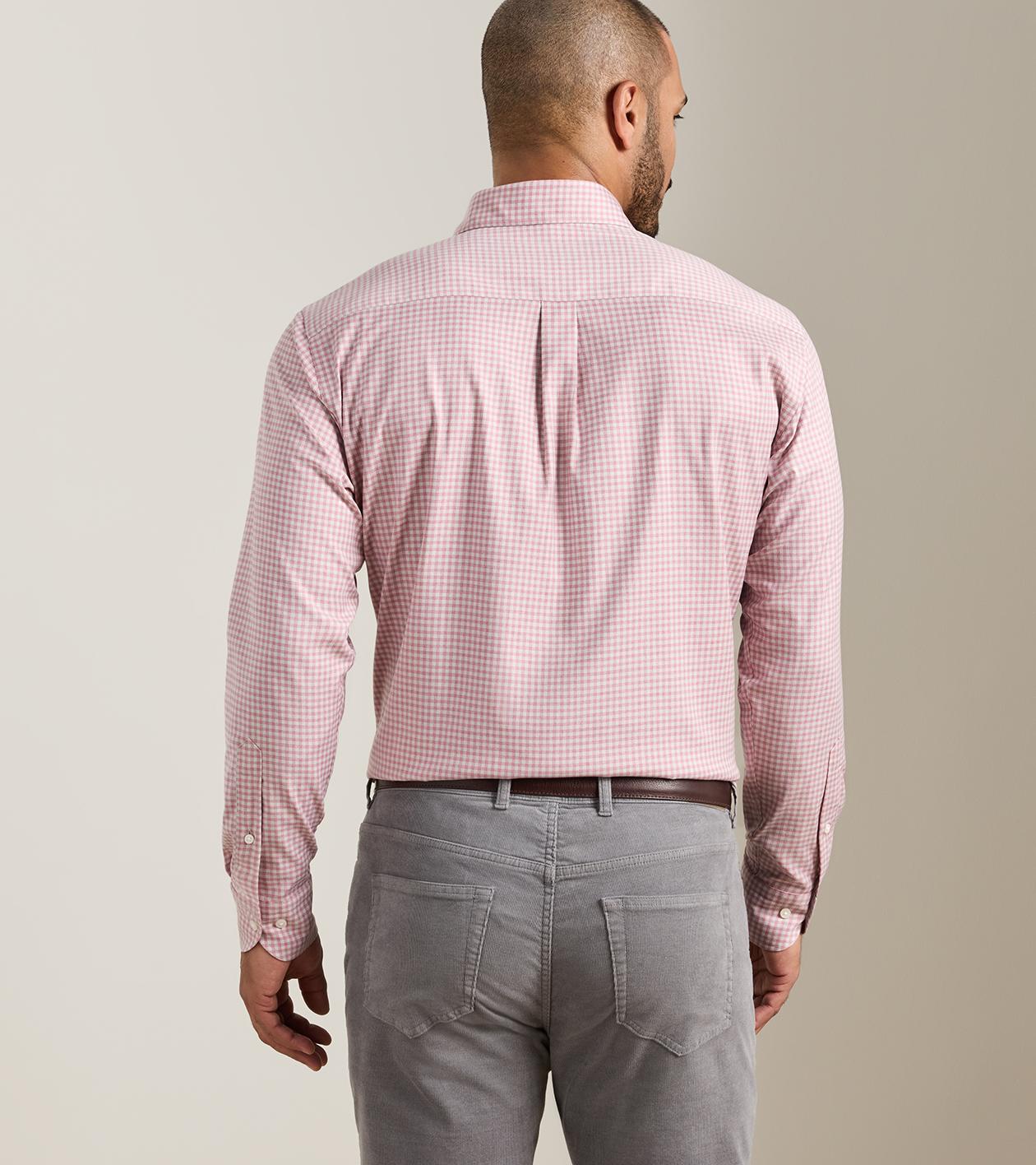 Liam Crown Soft Twill Sport Shirt in DUSTY ROSE - Alternate Image 2