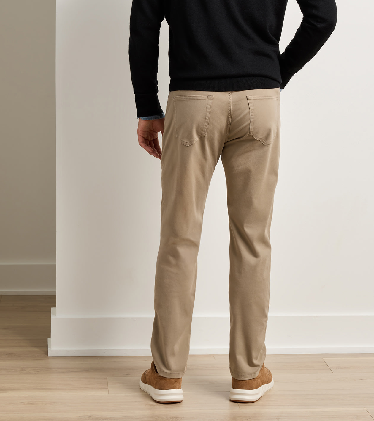 Signature Sateen Five-Pocket Pant in Grain - Alternate Image 2