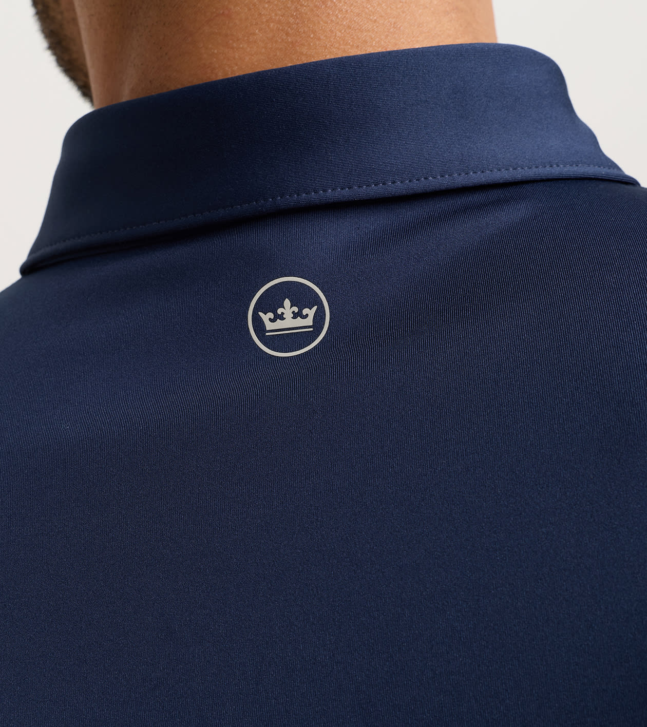 Solid Performance Jersey Polo in Navy - Alternate Image 3