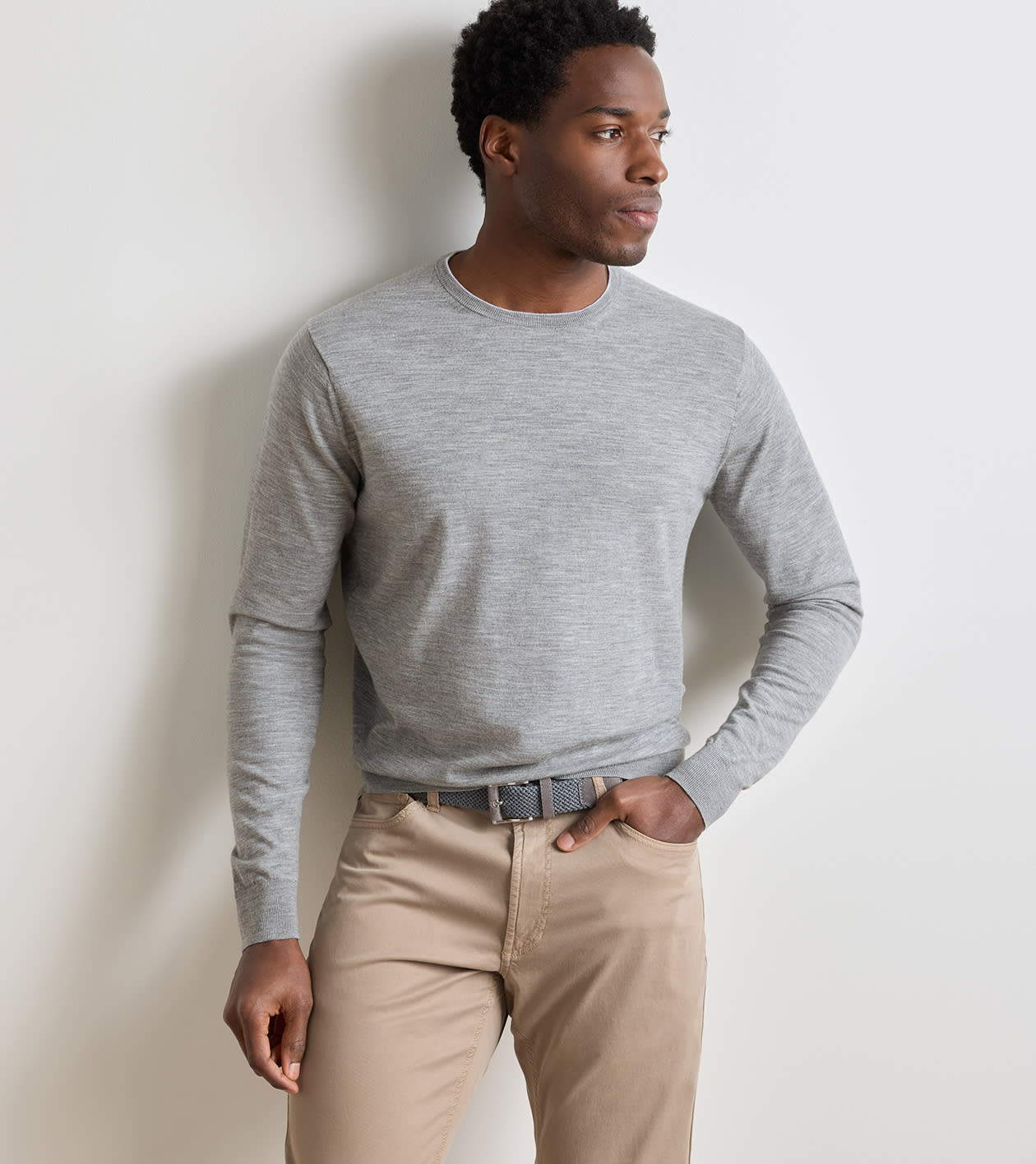 Excursionist Flex Crew in Gale Grey - Alternate Image 1