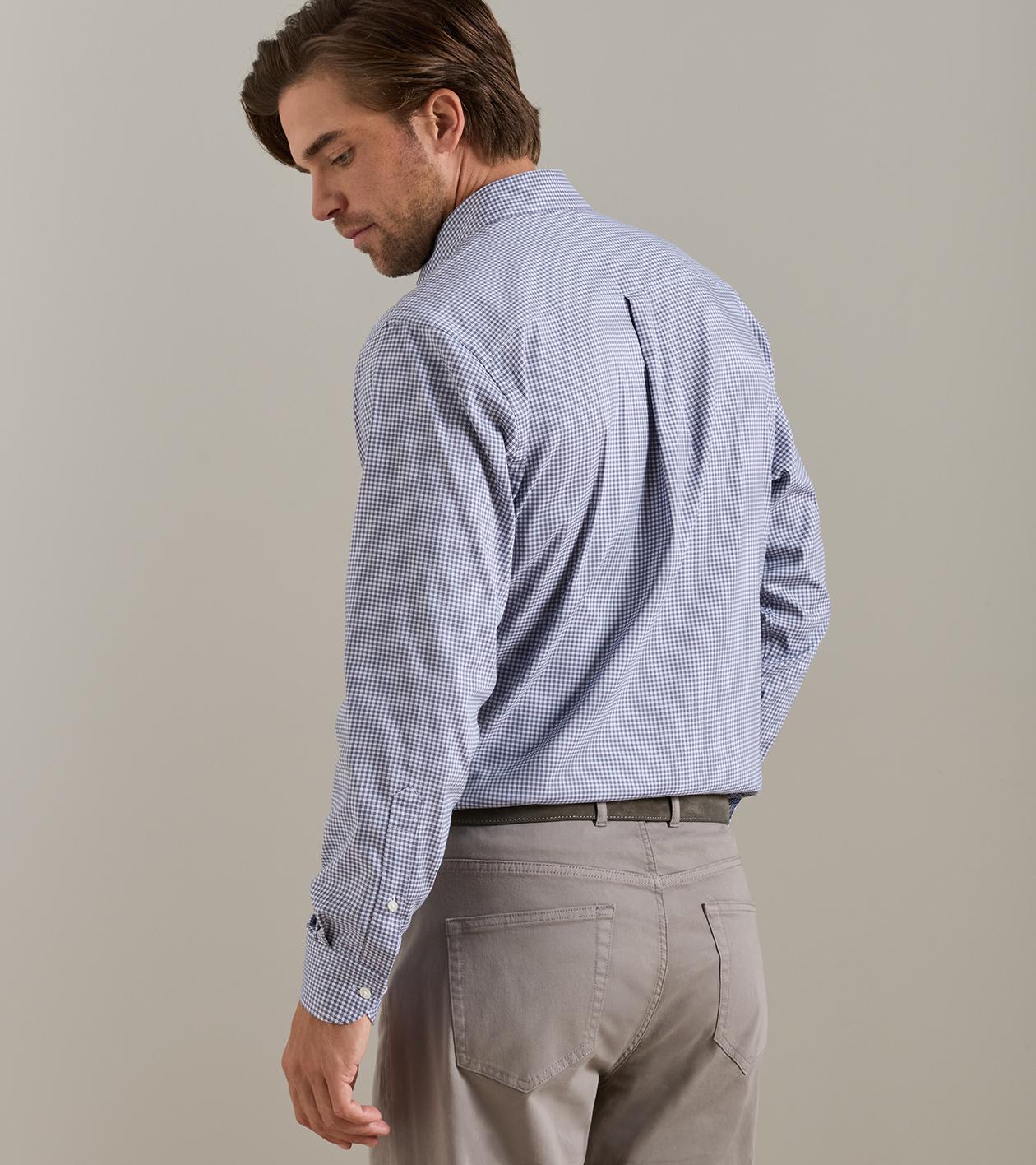 Gregory Crown Lite Cotton-Stretch Sport Shirt in PURPLE FIG - Alternate Image 2