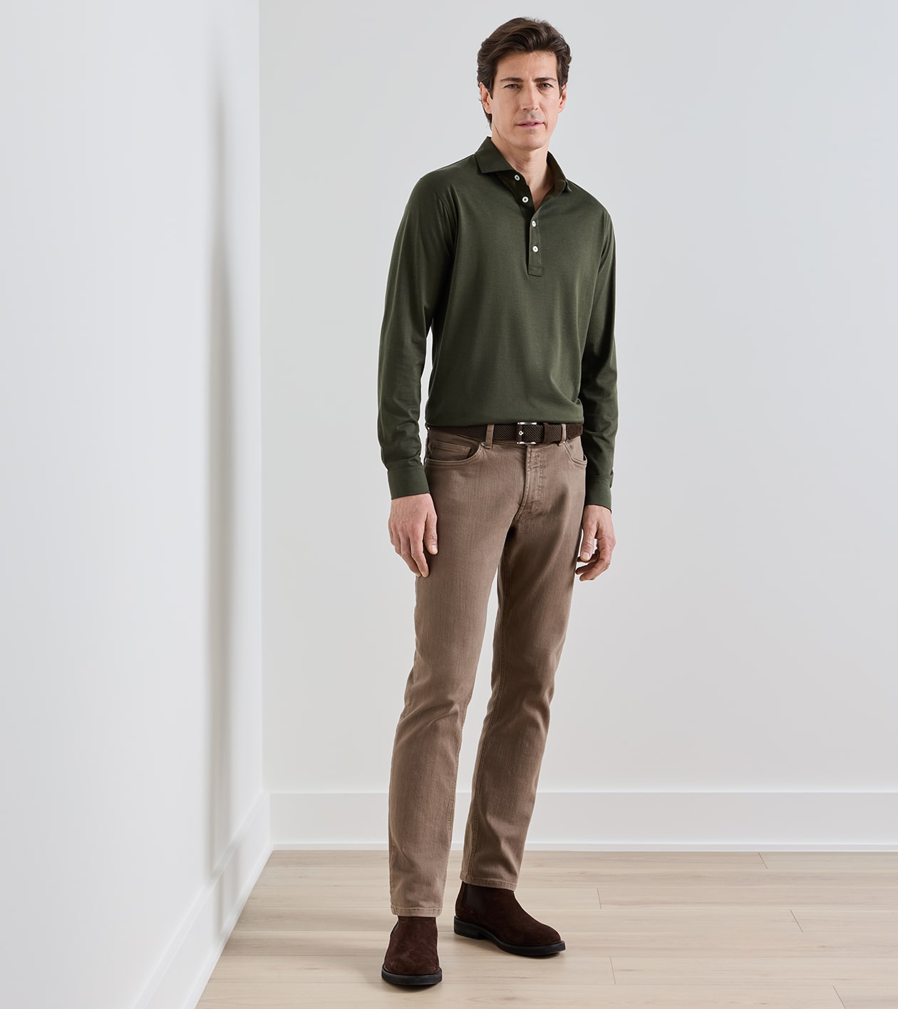 Crafted Woven Belt in Espresso - Alternate Image 2