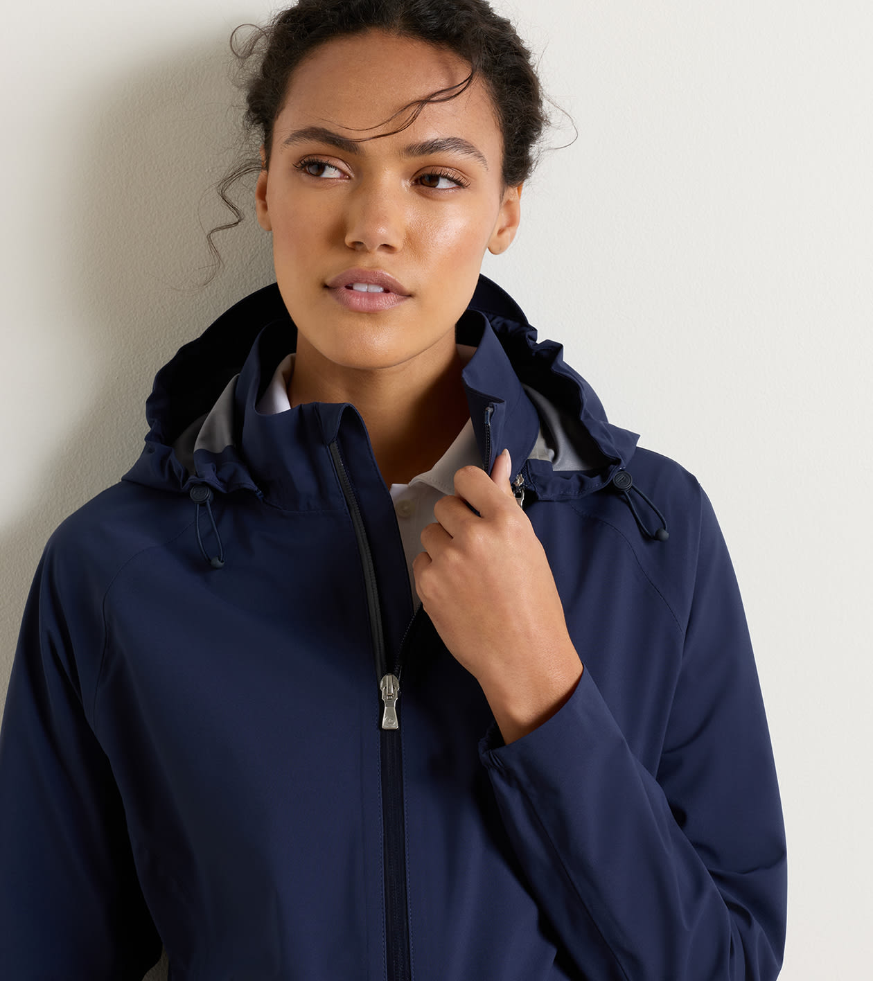 Surrey Waterproof Rain Jacket in Navy - Alternate Image 5
