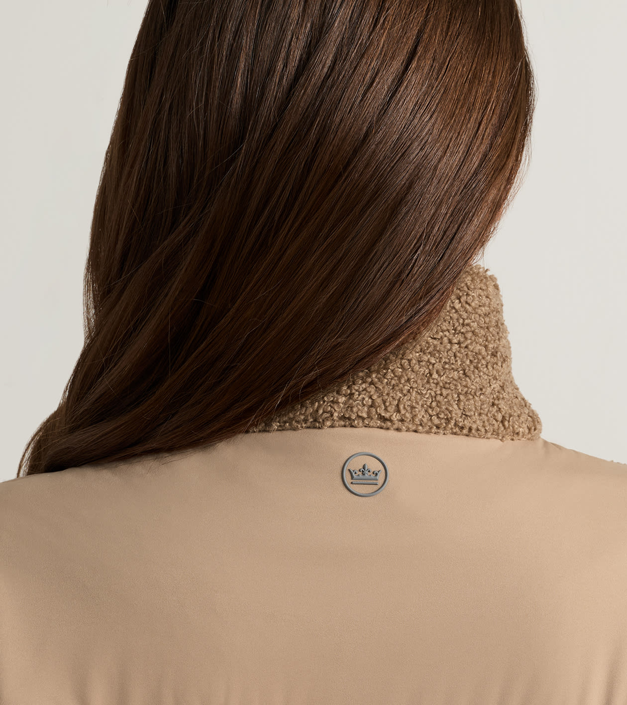 Tilly Bonded Sherpa Half Zip in CAMEL - Alternate Image 4