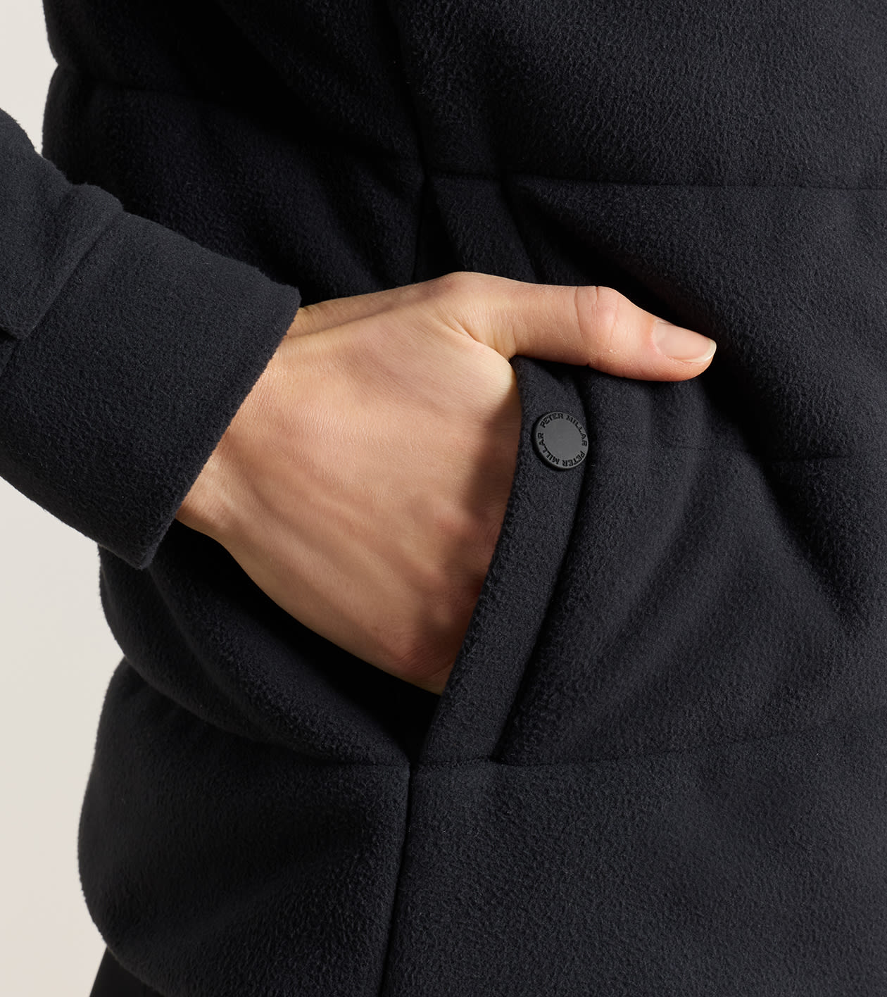 M&eacute;ribel Insulated Fleece Jacket in Black - Alternate Image 3