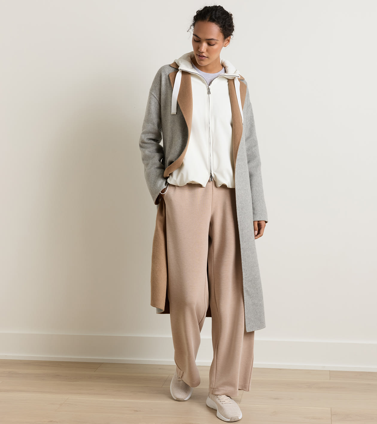 Lauren Reversible Topcoat in WHISPER GREY/CAMEL - Alternate Image 4