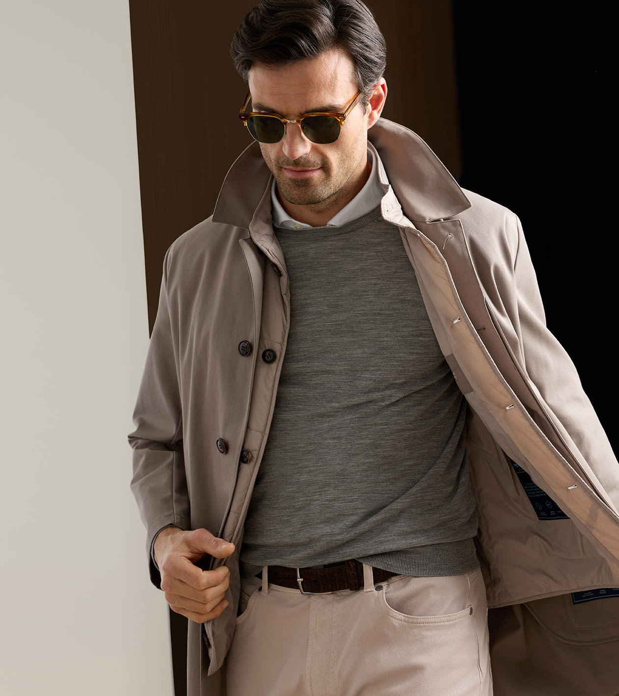Bond 3-In-1 Trench Coat in BISCOTTI - Alternate Image 6