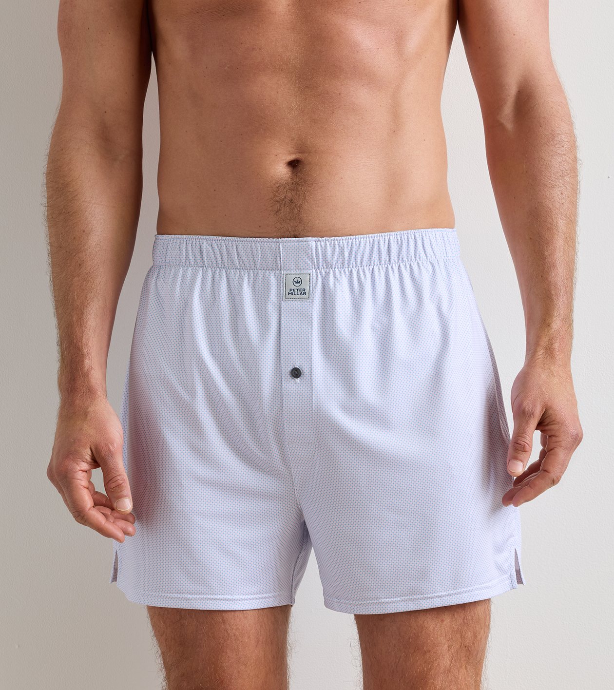 Phoenix Performance Boxer Short in White/Cottage Blue - Alternate Image 1